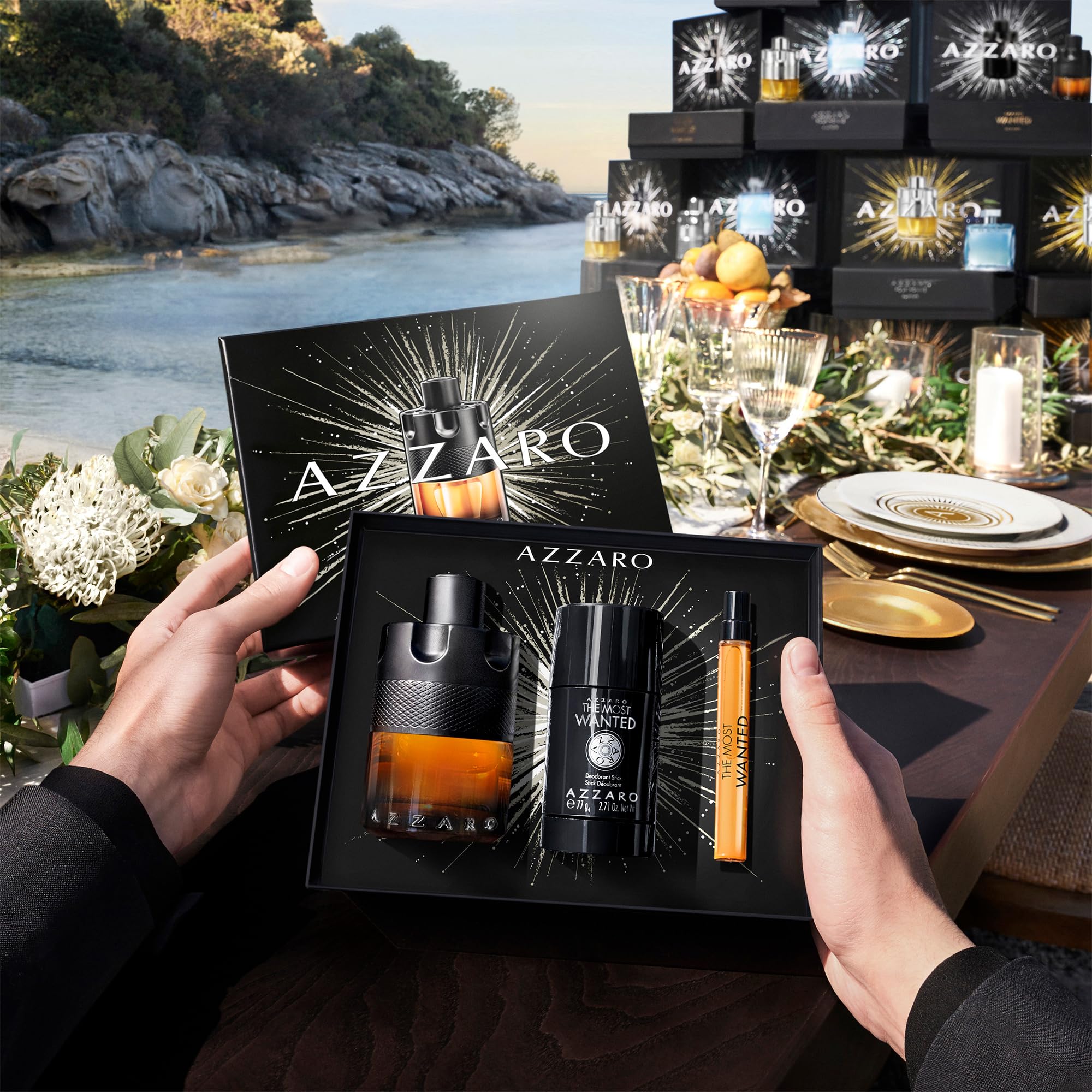 Foto 5 pulgar | Set De Regalo Perfume Azzaro The Most Wanted Intense De 3 Piezas Para Hombre - Venta Internacional.