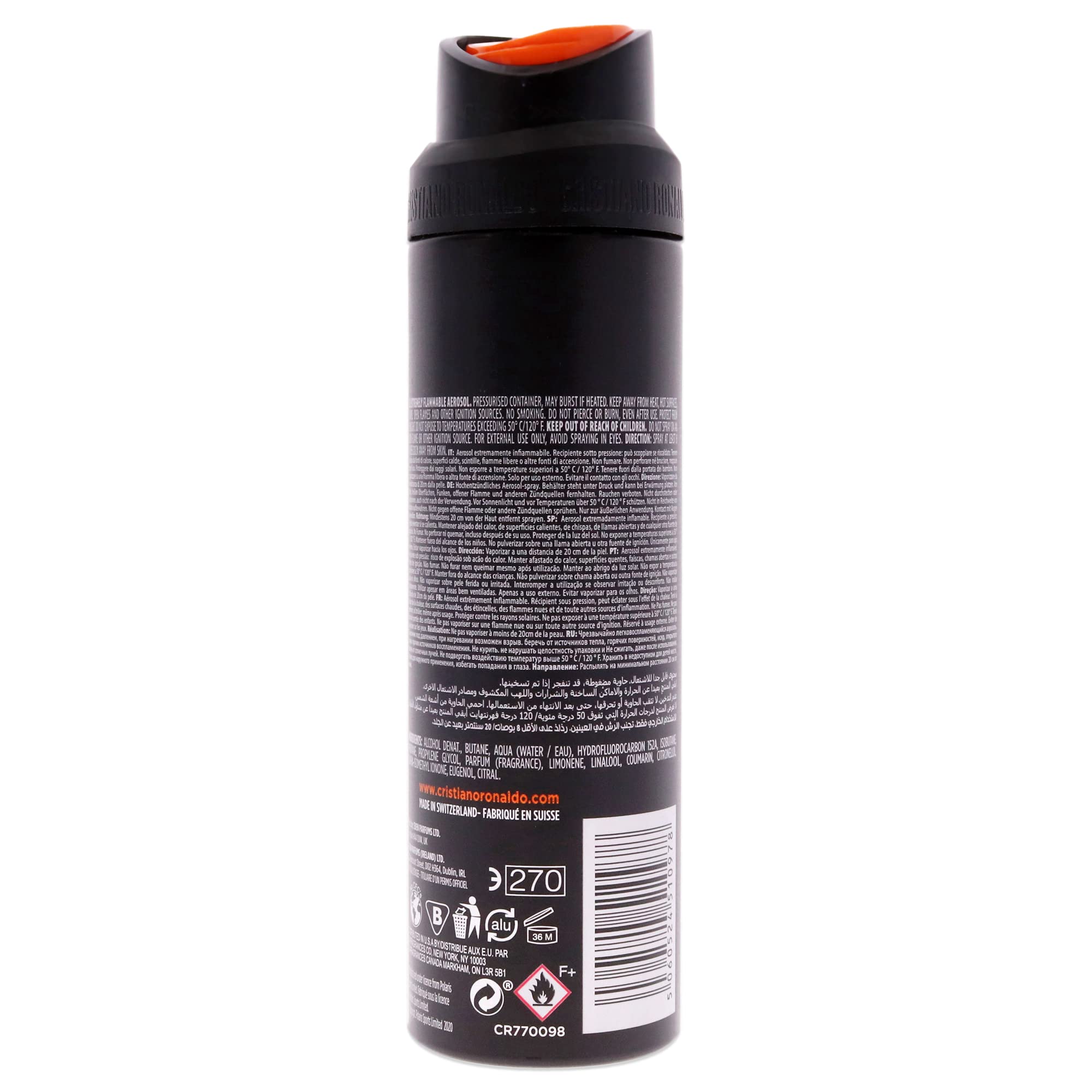 Foto 3 pulgar | Spray Corporal Cr7 Cr7 Game On, Aroma Amaderado Y Seductor, 200 Ml, Para Hombre - Venta Internacional.