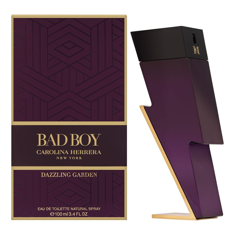 Perfume Carolina Herrera Bad Boy Dazzling Garden Edt 100 ml para Hombre-Venta Internacional