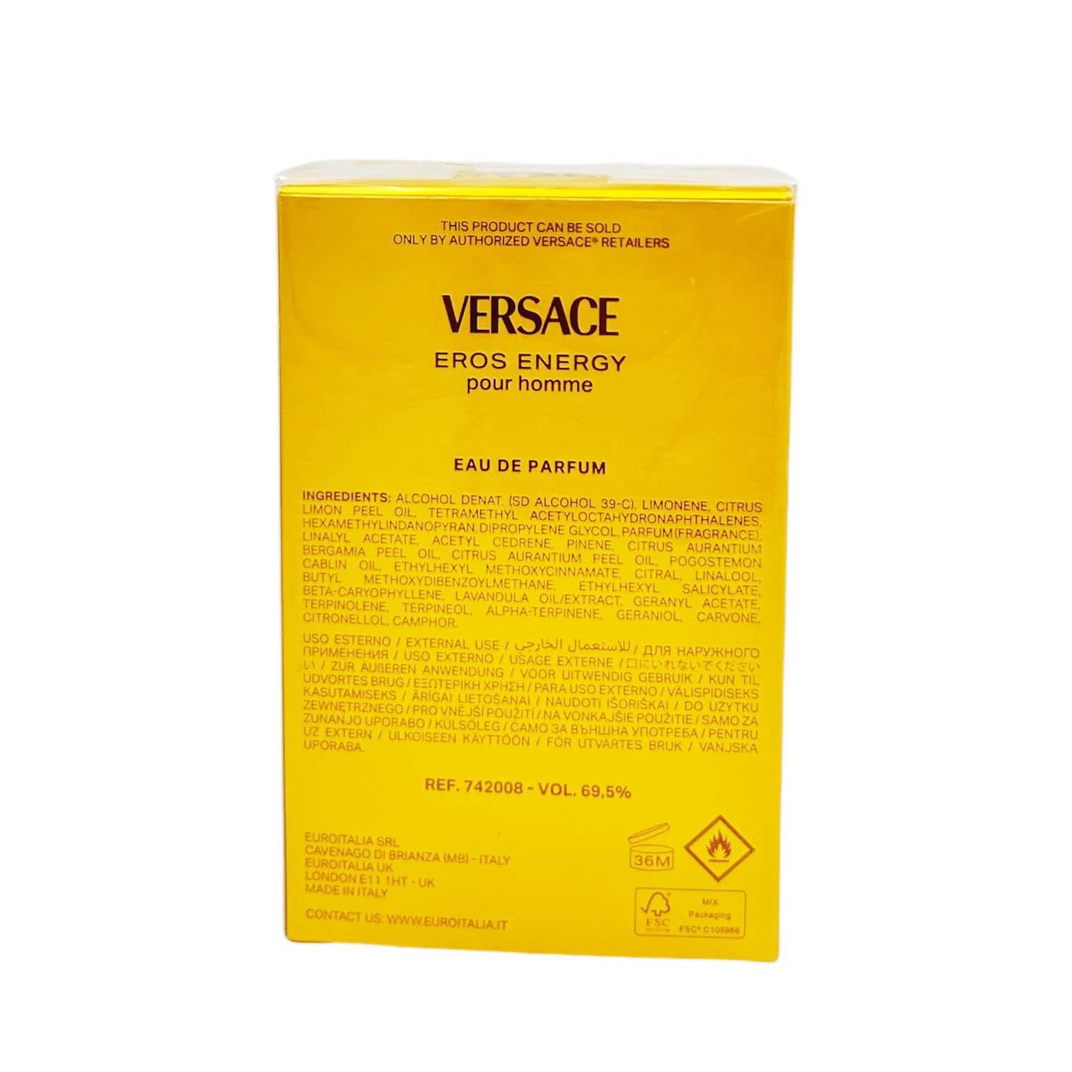 Foto 6 pulgar | Perfume Versace Eros Energy Eros Eau De Parfum 100 Ml Para Hombre - Venta Internacional.