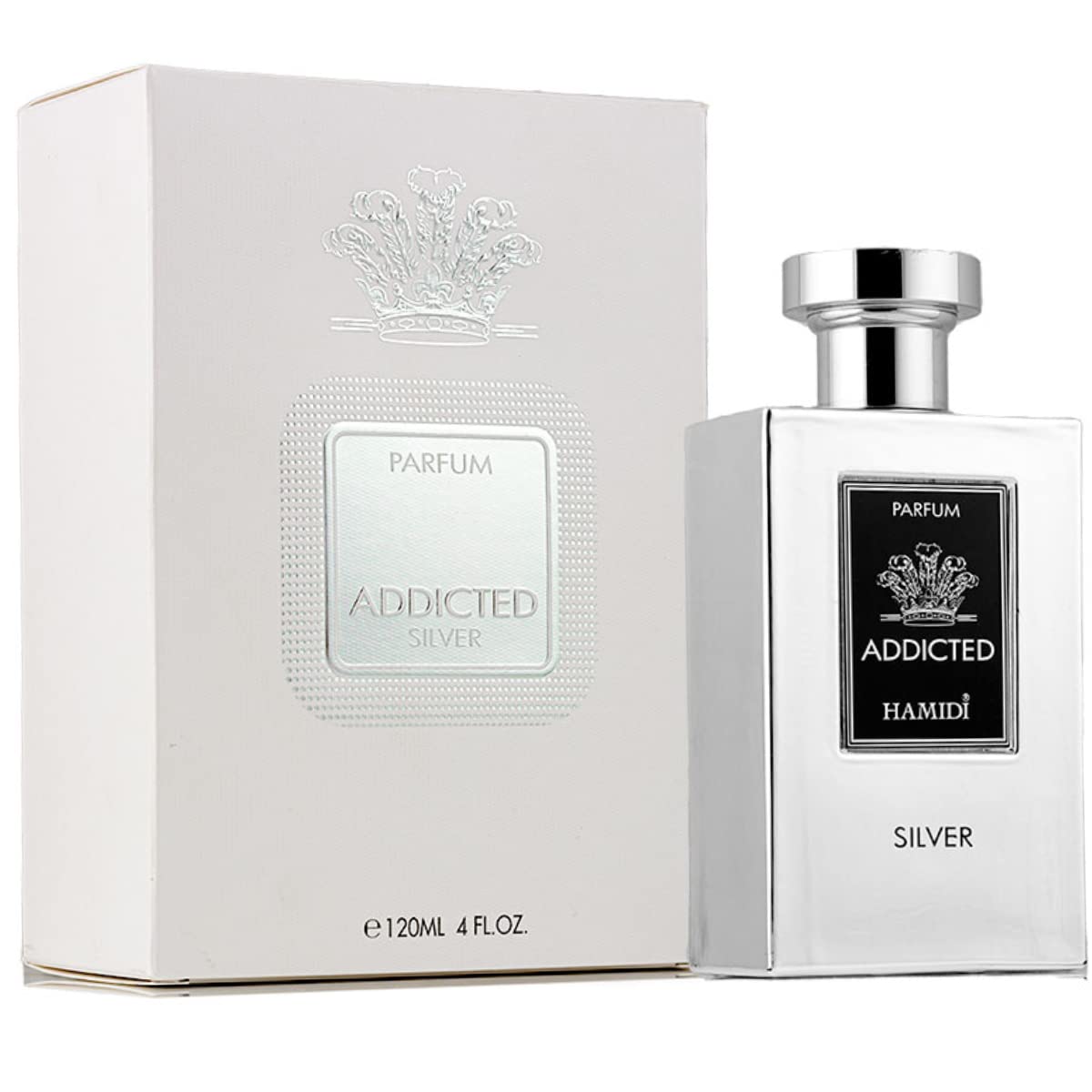 Foto 4 pulgar | Perfume Hamidi Addicted Silver Para Hombre, 120 Ml, Perfume En Aerosol - Venta Internacional.