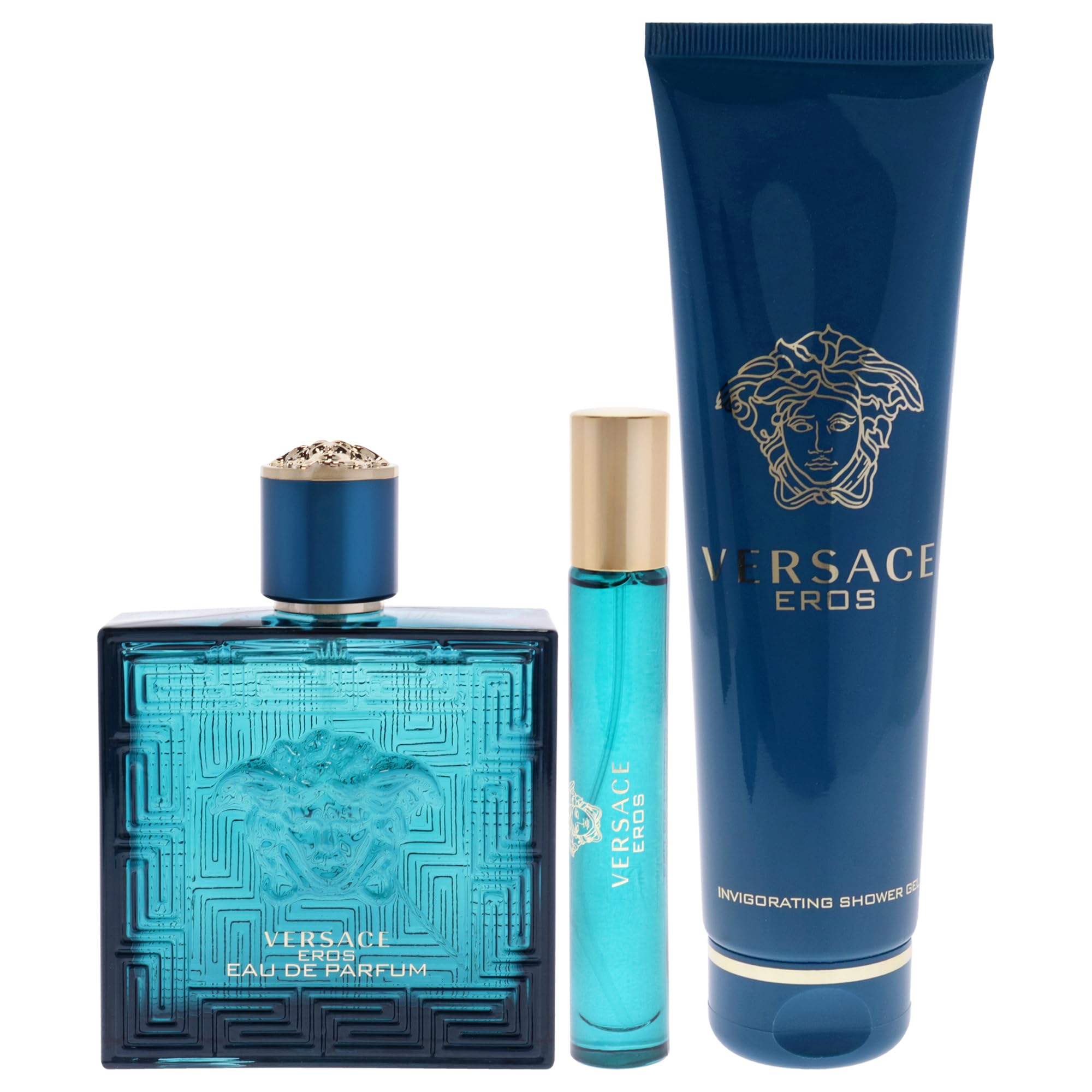 Foto 2 pulgar | Set De Regalo Versace Eros Para Hombre Edp 100 Ml, Spray De Viaje 10 Ml - Venta Internacional.