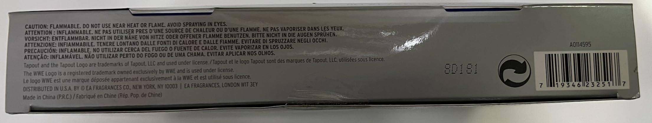 Foto 5 pulgar | Set de Regalo Perfume Tapout Body Spray para Hombre Paquete de Cinco - Venta Internacional