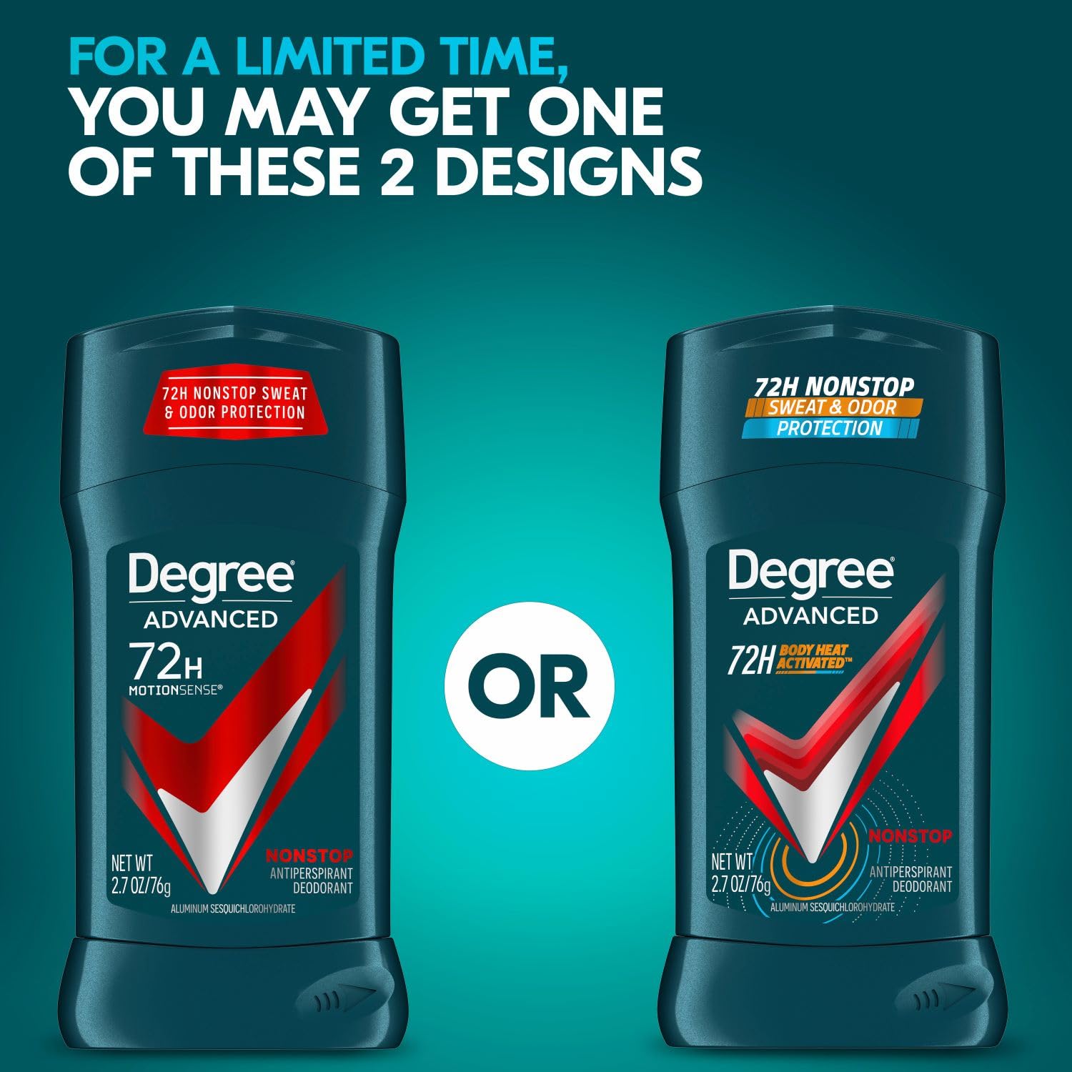 Foto 3 pulgar | Desodorante Antitranspirante Degree Men Nonstop 72 Horas 80 ml - Venta Internacional