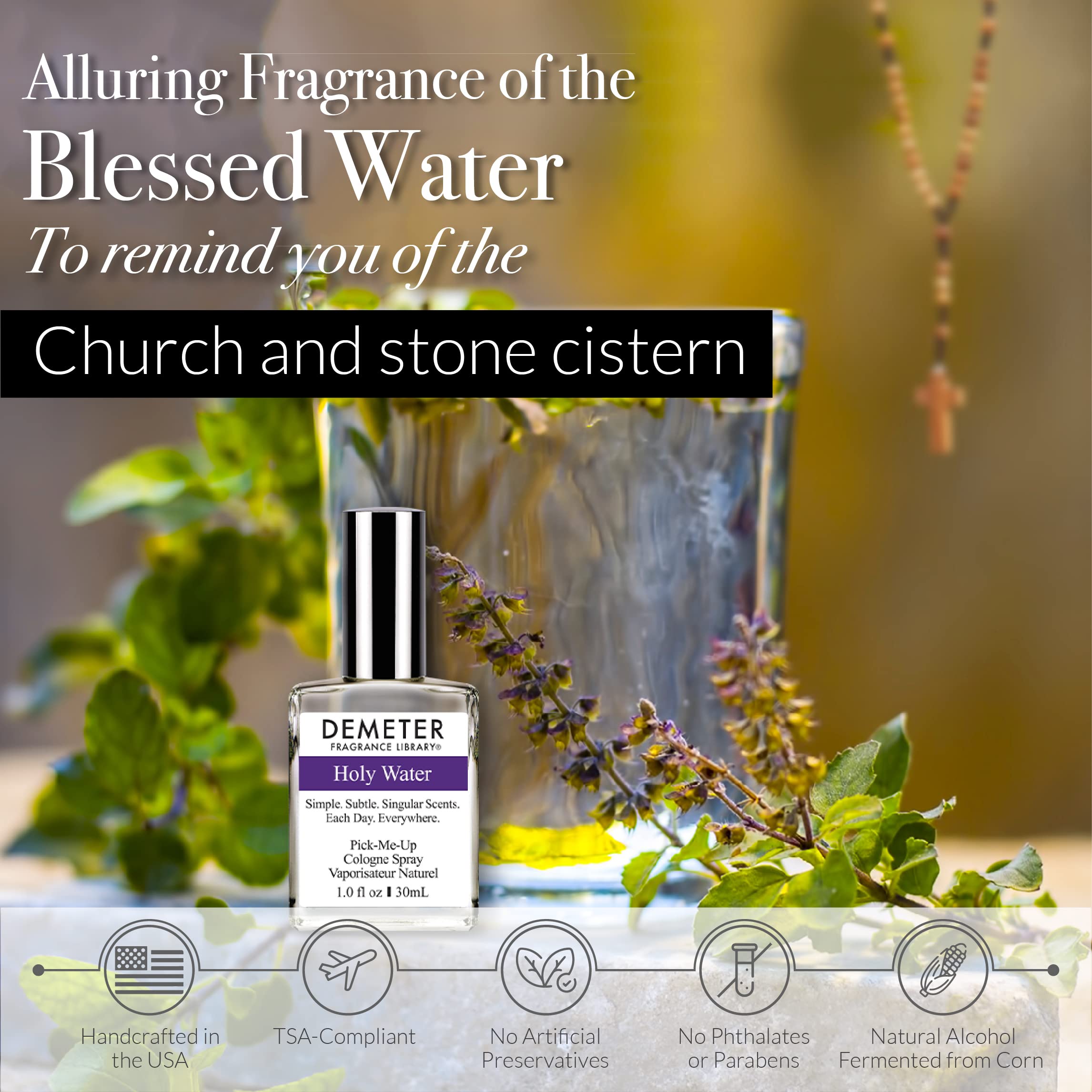 Foto 4 | Perfume Demeter Holy Water, Colonia En Aerosol, 30 Ml, Para Mujeres Y Hombres - Venta Internacional.