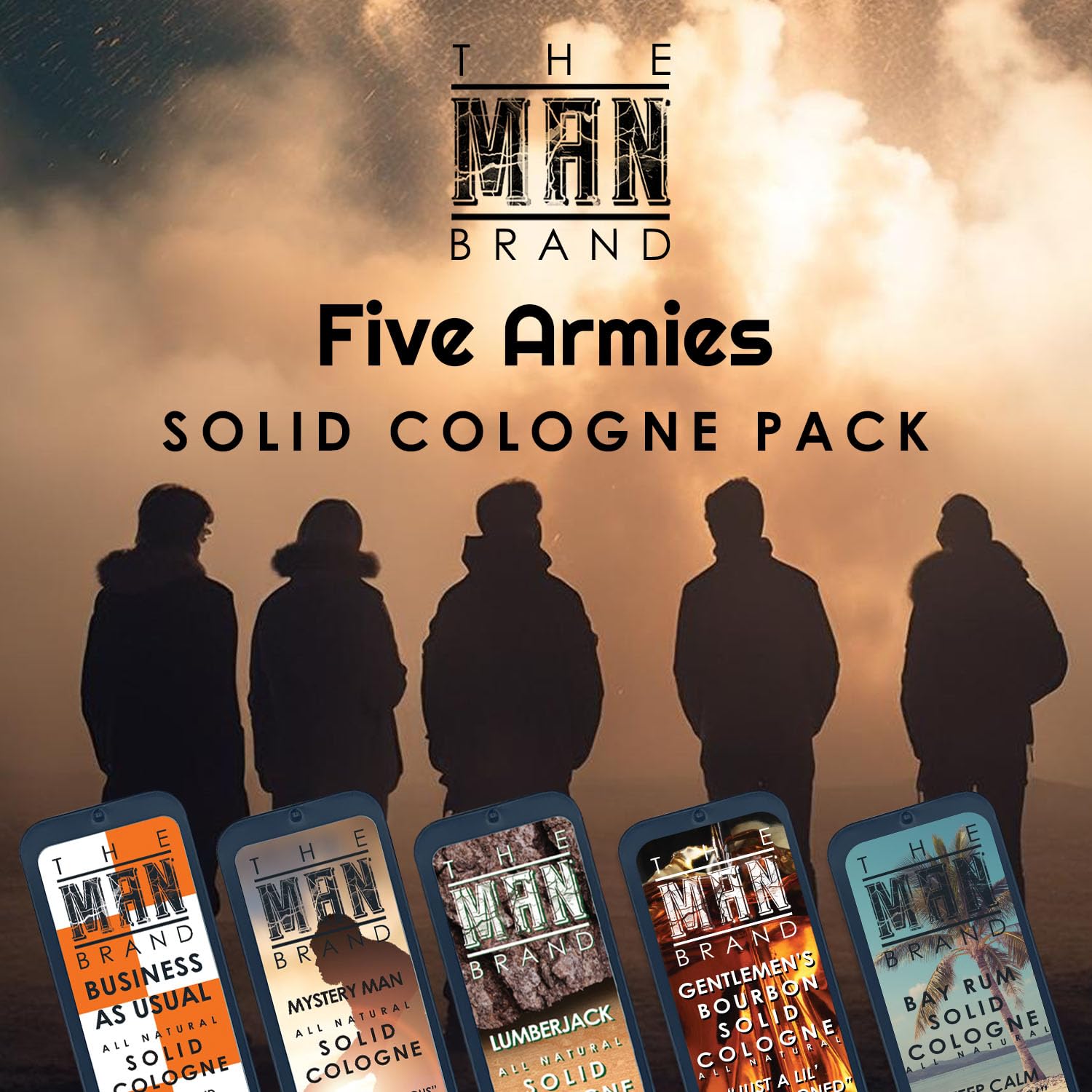 Foto 6 | Set De Colonia Sólida The Man Brand Five Armies, 5 X 22 Ml - Venta Internacional.