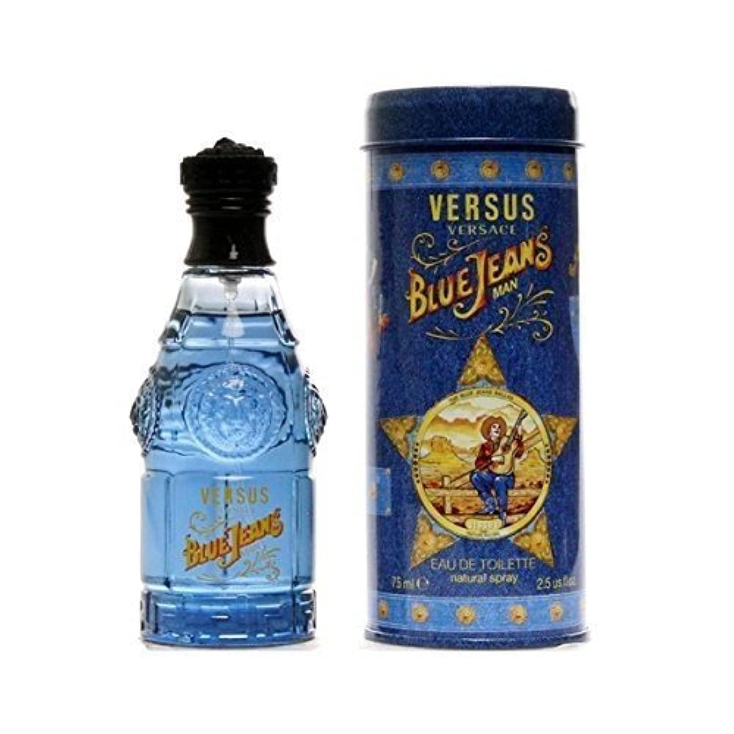 Perfume Versace Blue Jeans Eau De Toilette 75 Ml Para Hombre - Venta Internacional.
