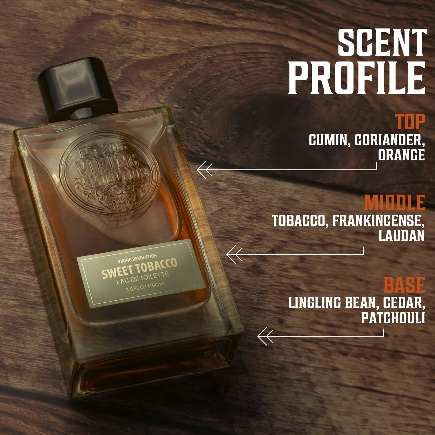 Foto 5 pulgar | Eau De Toilette Cologne Viking Revolution Sweet Tobacco, 100 Ml - Venta Internacional.