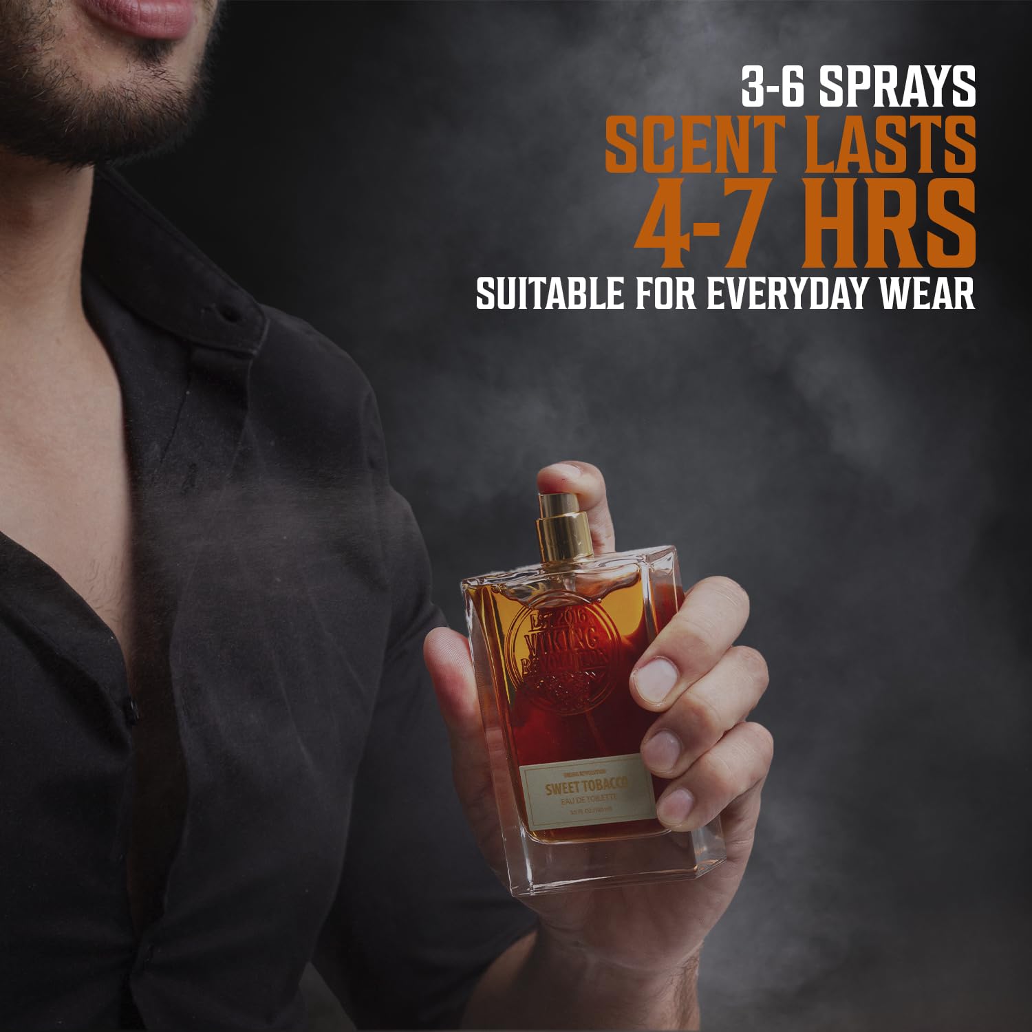 Foto 7 pulgar | Eau De Toilette Cologne Viking Revolution Sweet Tobacco, 100 Ml - Venta Internacional.