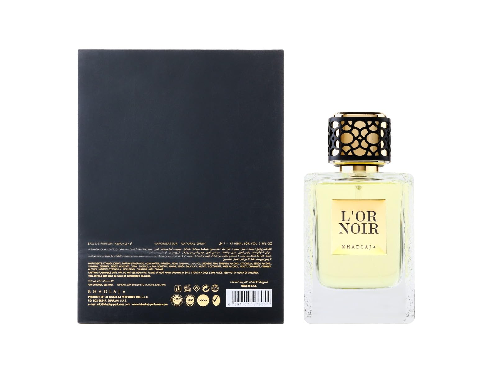Foto 4 | Perfume Khadlaj Maison L'or Noir Eau De Parfum, 100 Ml, Unisex - Venta Internacional.