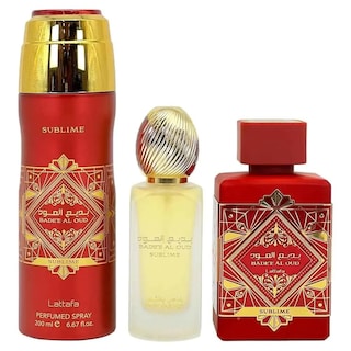 Foto 2 | Estuche de Perfume Lattafa Badee Al Oud Sublime 3 Piezas - Venta Internacional