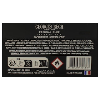 Foto 7 | Perfume Georges Rech Eternal Blue Eau de Toilette 100 Ml - Venta Internacional