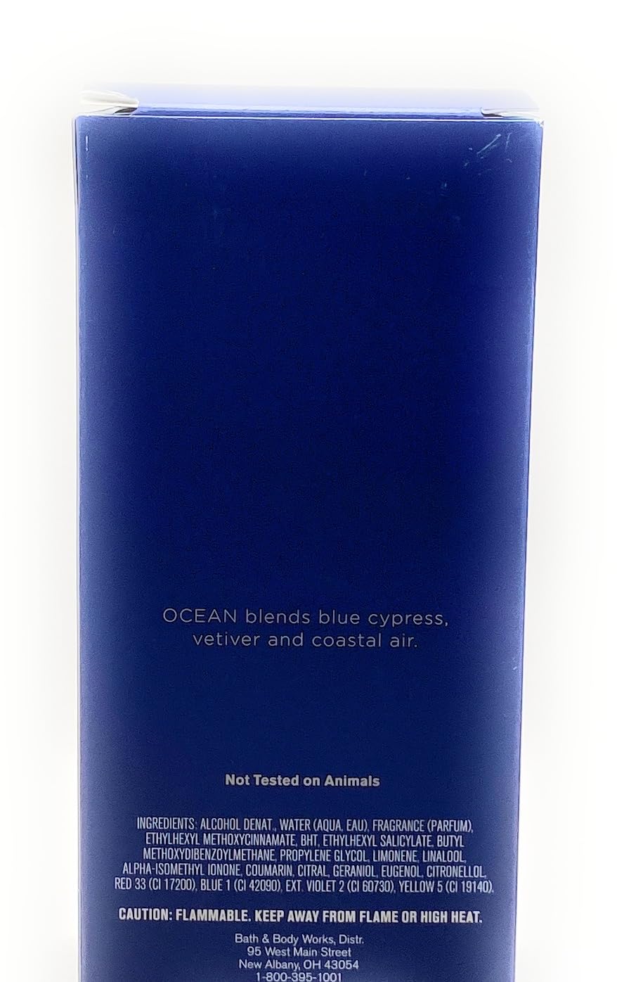Foto 3 pulgar | Colonia En Aerosol Perfume Bath And Body Works Ocean, 100 Ml, Para Hombre - Venta Internacional.