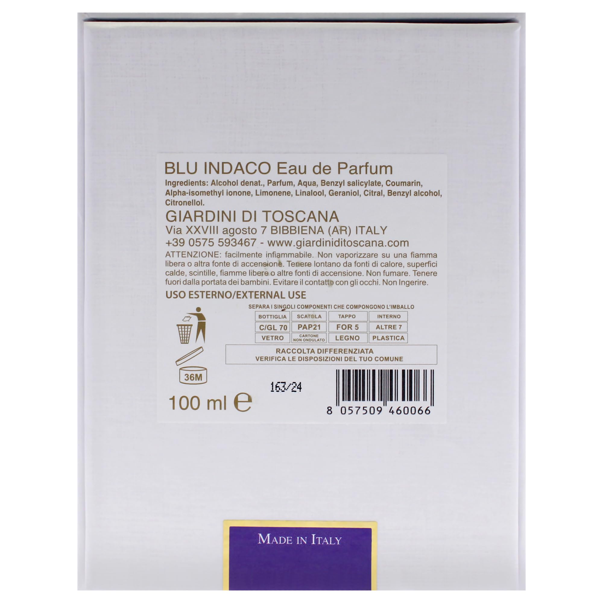 Foto 8 pulgar | Perfume Ducci Giardini Di Toscana Blu Indaco Eau de Parfum 100 ml - Venta Internacional