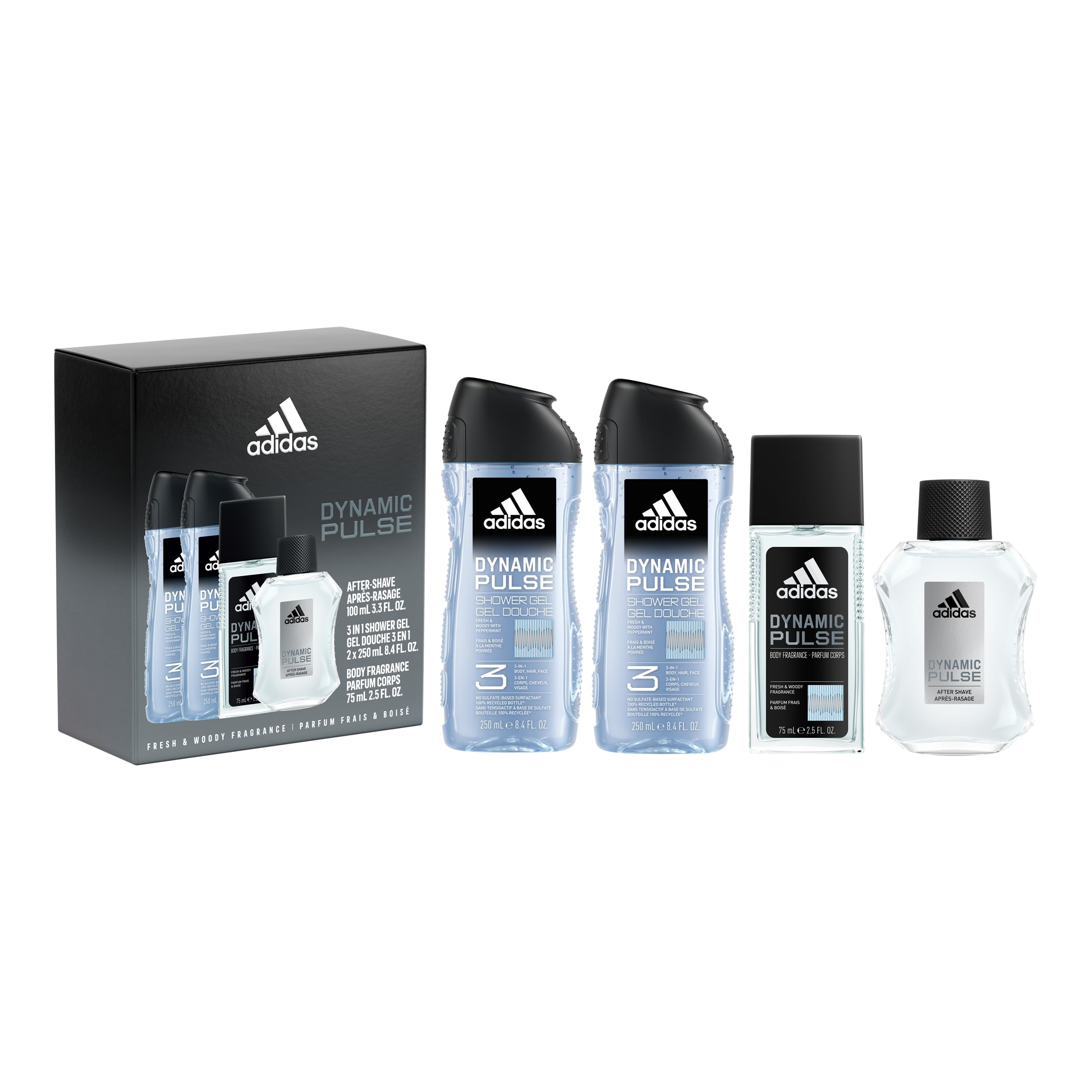 Set De Regalo Adidas Dynamic Pulse Fragrance Para Hombre, 4 Piezas - Venta Internacional.