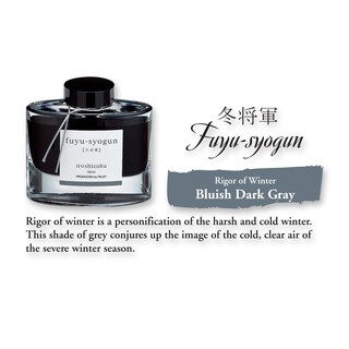Foto 3 | Pluma Estilográfica Ink Pilot Iroshizuku Fuyu-syogun, 50 Ml, Color Gris Frío - Venta Internacional.