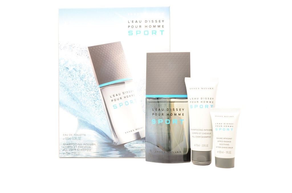 Set De Perfume Issey Miyake Sport Edt 100 Ml + Loción Para Después Del Afeitado 30 Ml - Venta Internacional.