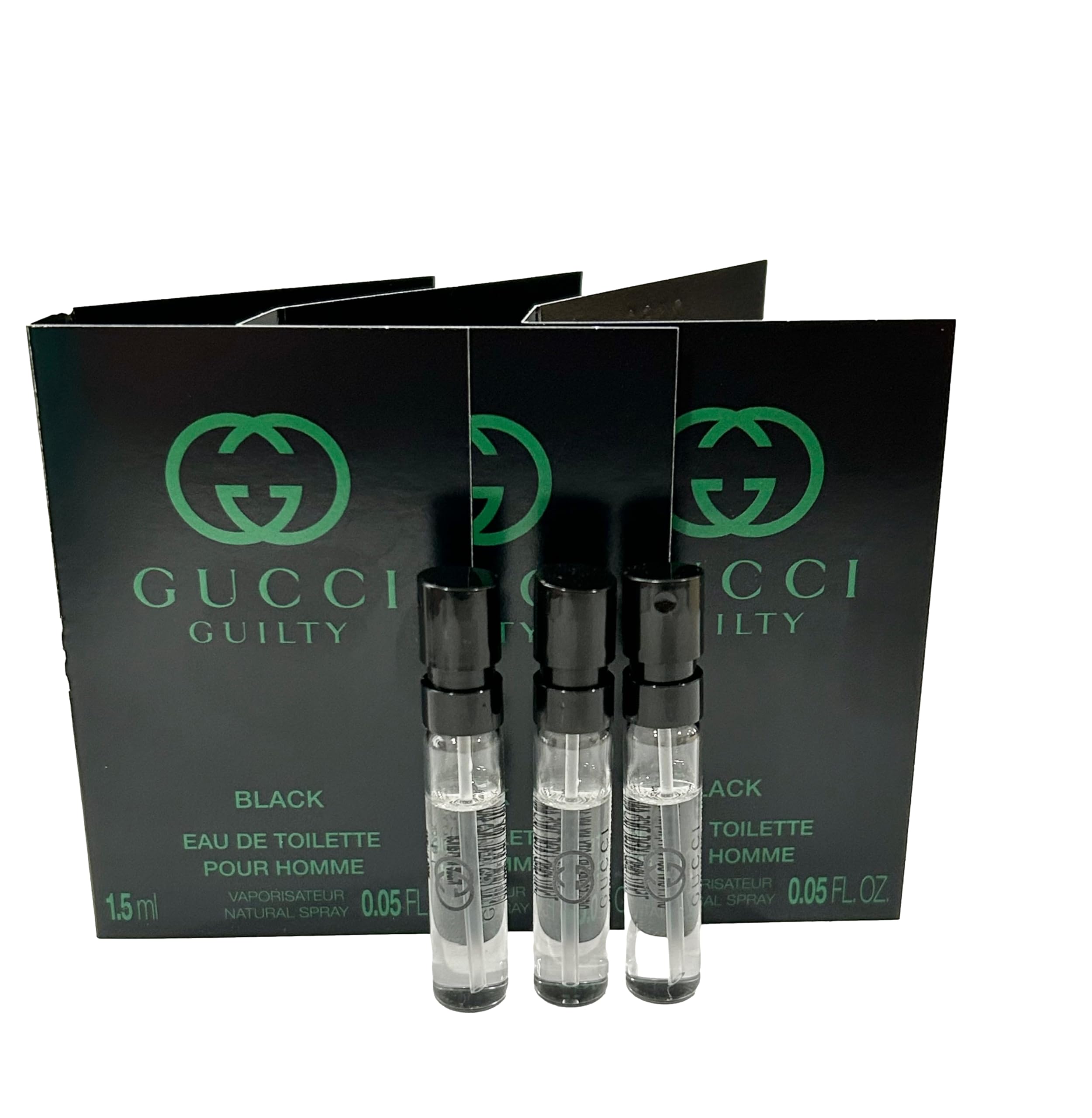 Perfume Guilty Black Edt Spray Para Hombre, 1,5 Ml, Tamaño De Viaje - Venta Internacional.