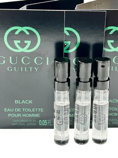 Foto 3 | Perfume Guilty Black Edt Spray Para Hombre, 1,5 Ml, Tamaño De Viaje - Venta Internacional.