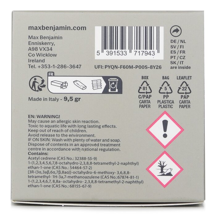 Foto 4 pulgar | Fragancia Para Coche Italian Apothecary 717943 Max Benjamin - Venta Internacional.
