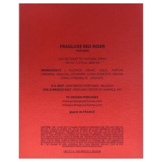 Foto 7 | Perfume Fragluxe Red Rider Edt 100 Ml Para Hombre - Venta Internacional.