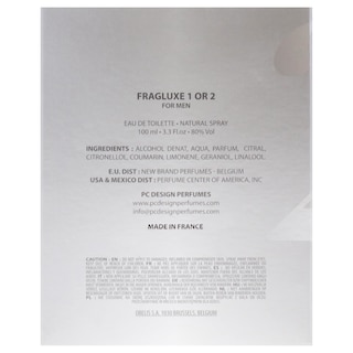 Foto 7 | Perfume Fragluxe 1 O 2 Para Hombre Edt En Aerosol De 100 Ml - Venta Internacional.