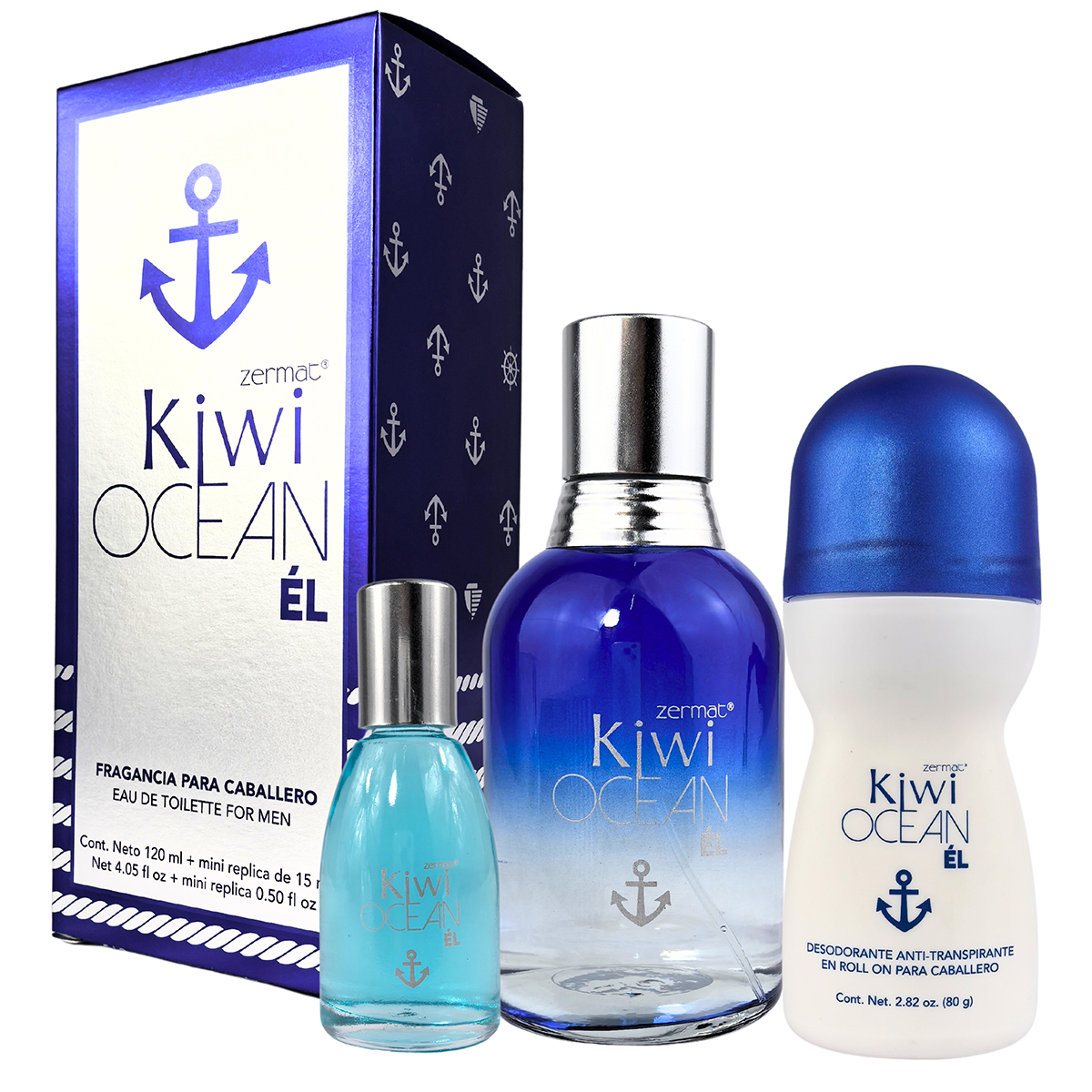 Foto 3 pulgar | Paquete Kiwi Ocean Zermat Caballero 135 ml + Desodorante