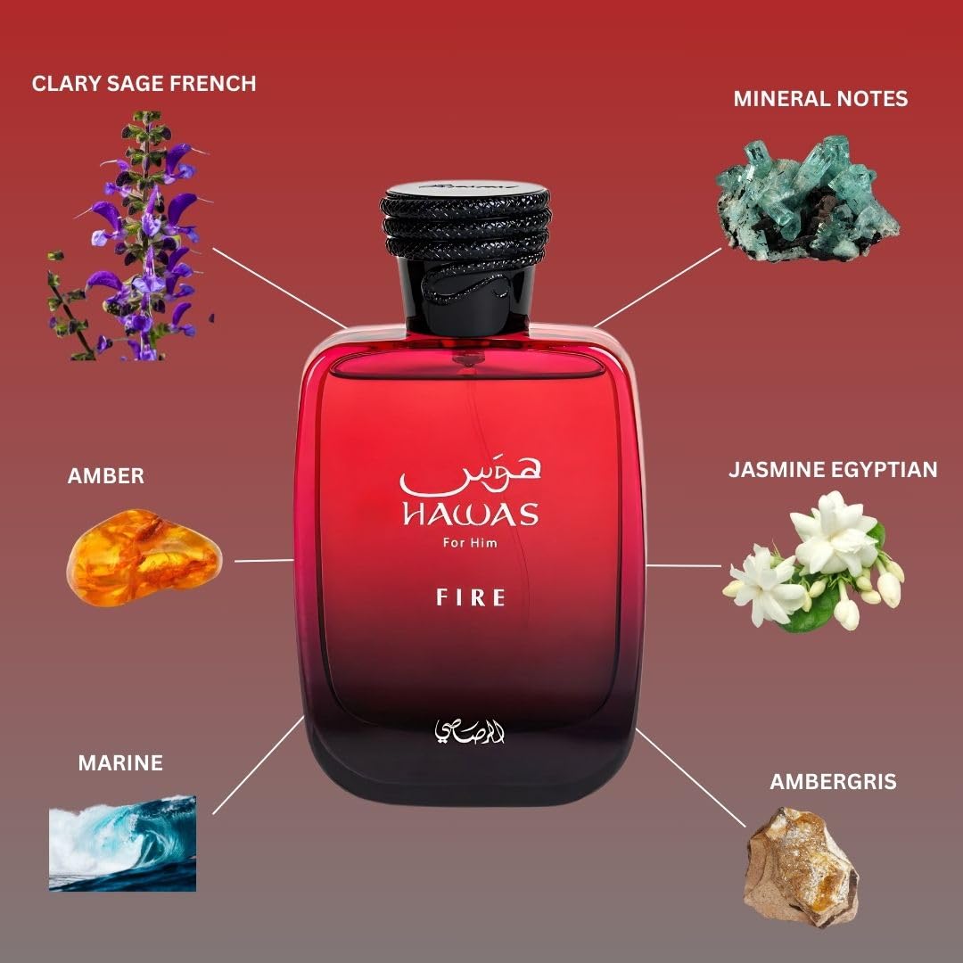 Foto 6 pulgar | Perfume Rasasi Hawas Fire Eau De Parfum 100 Ml Para Hombre - Venta Internacional.