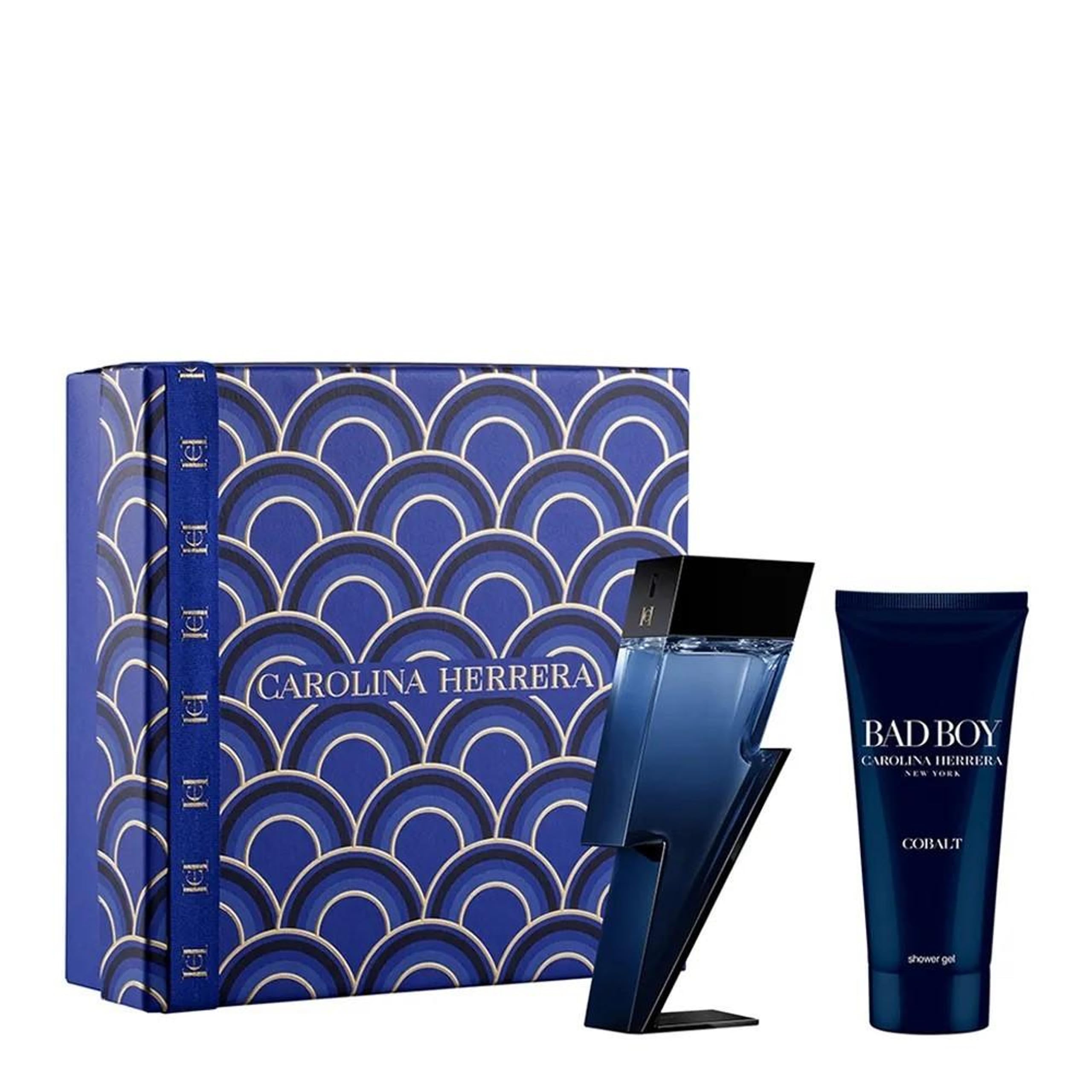 Perfume Carolina Herrera Bad Boy Cobalt, 100 Ml, Juego De 2 Piezas - Venta Internacional.