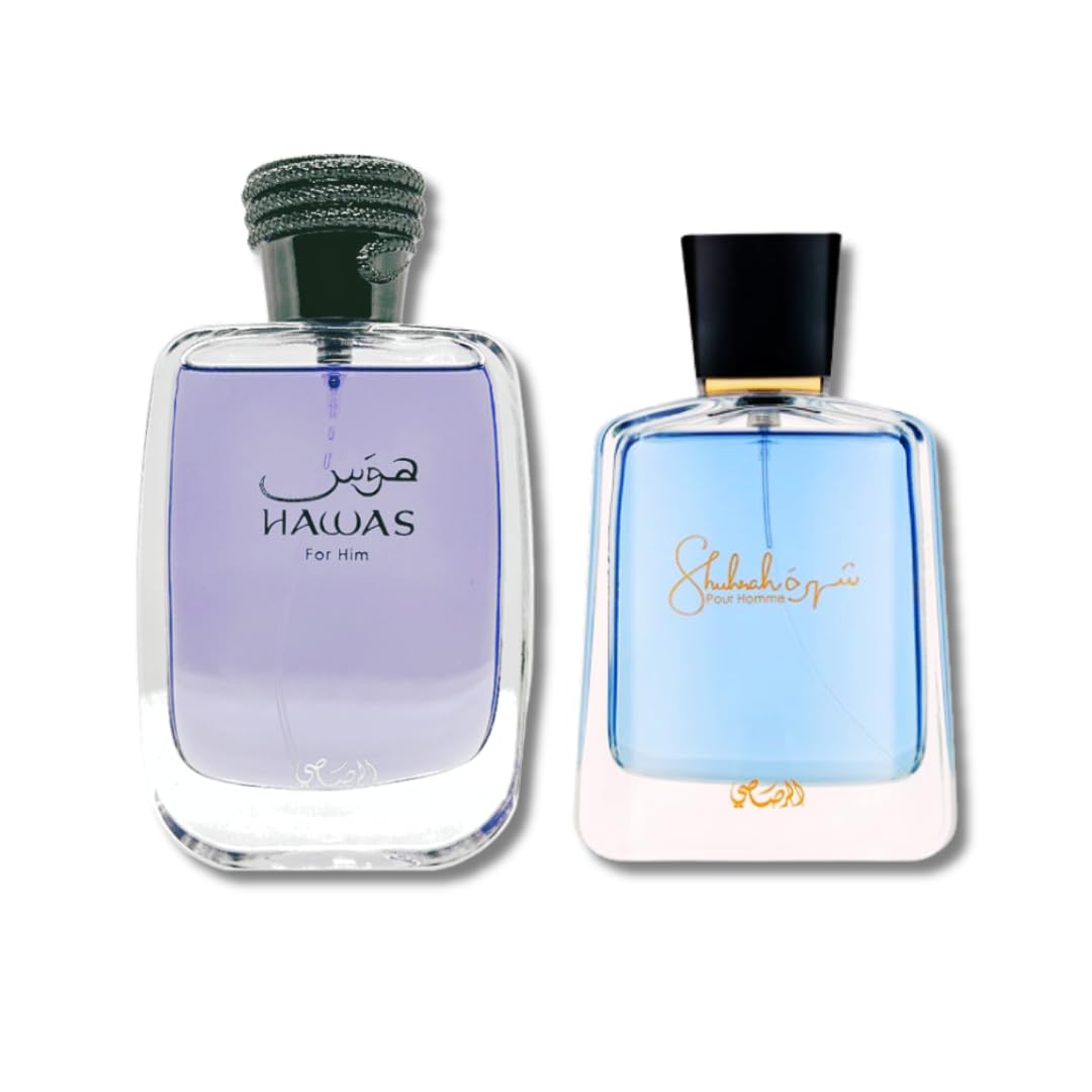 Perfume Rasasi Hawas Para Él Edp De 100 Ml Y Shuhrah Para Hombre De 90 Ml - Venta Internacional.