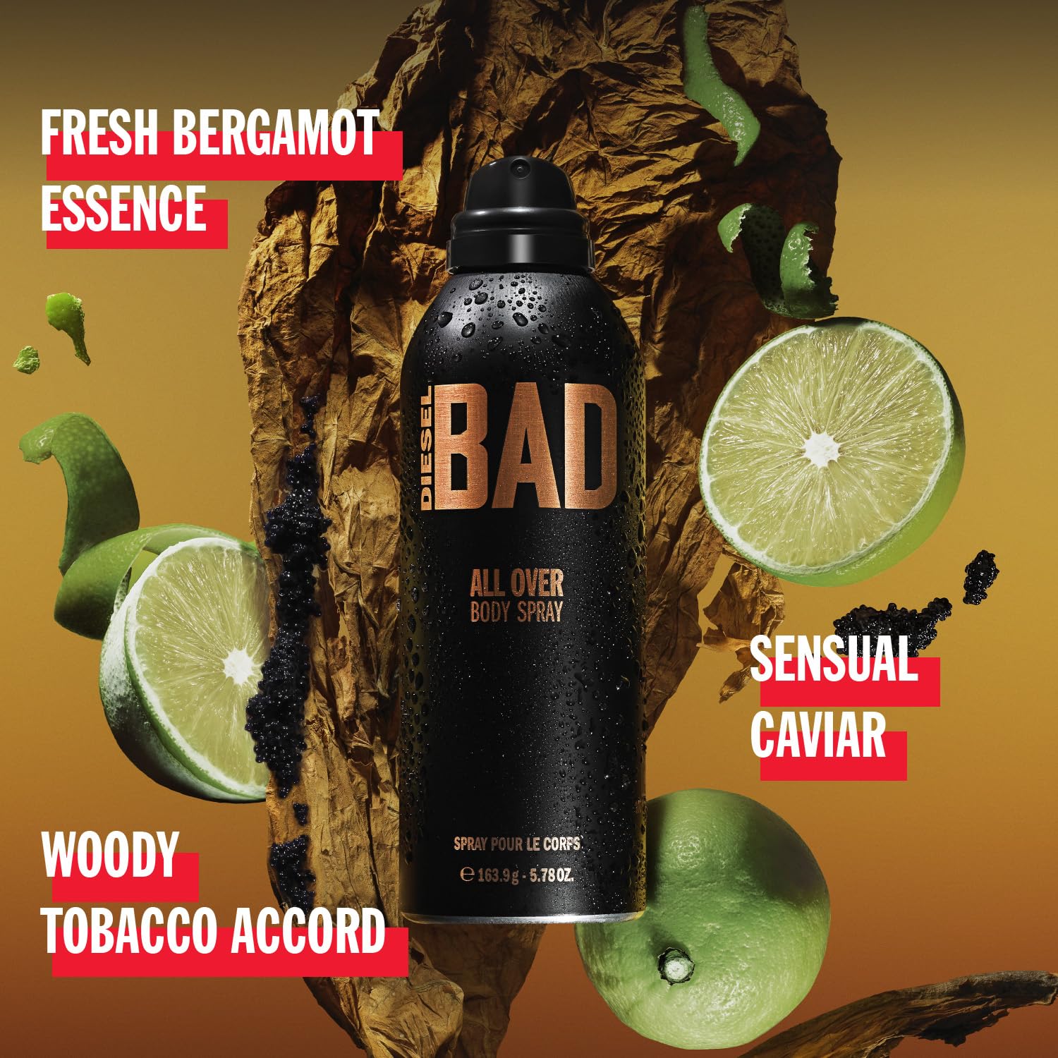 Foto 4 pulgar | Spray Corporal Desodorizante Diesel Bad para Hombres Aroma Seductor - Venta Internacional