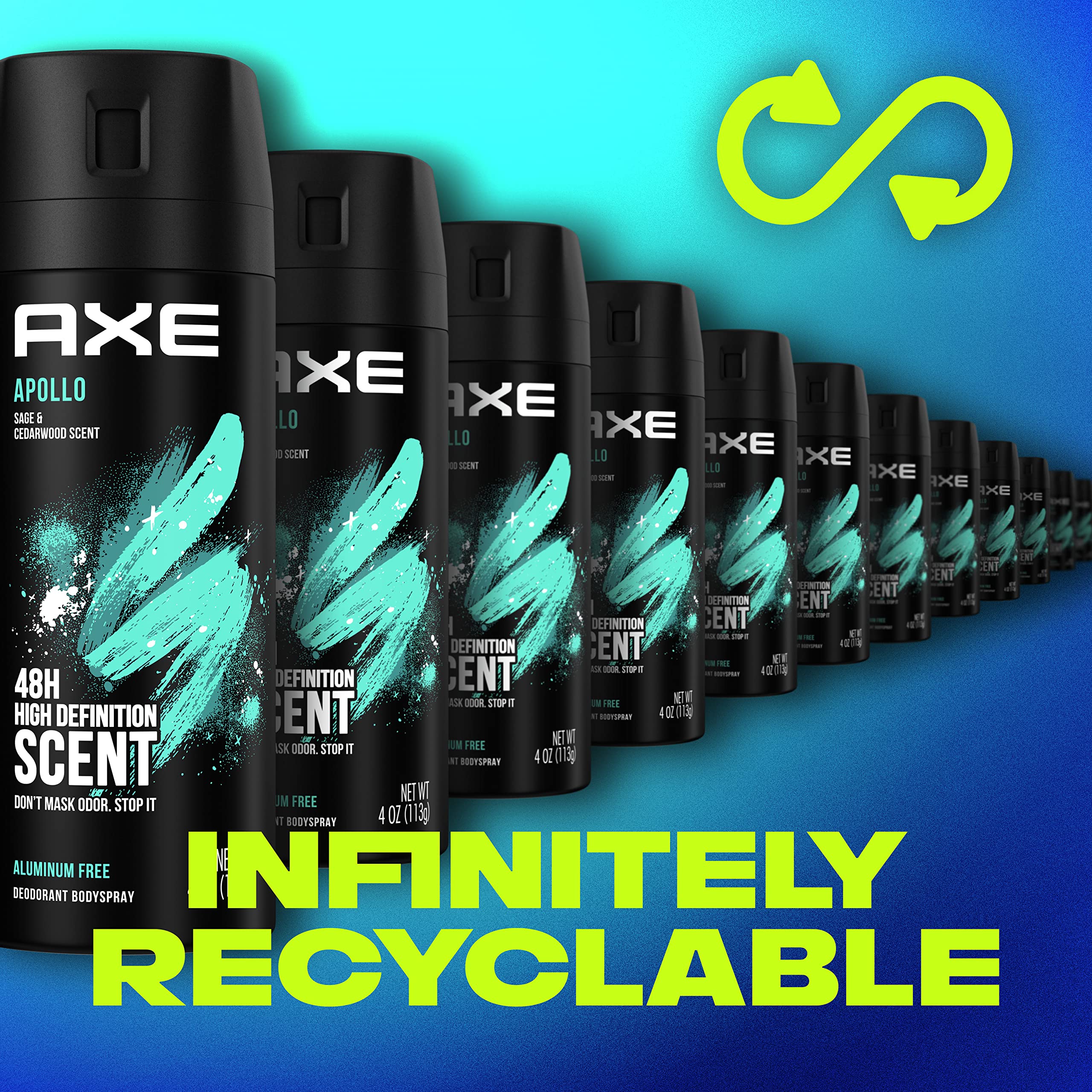 Foto 4 pulgar | Desodorante Axe Apollo Sage & Cedarwood - Venta Internacional