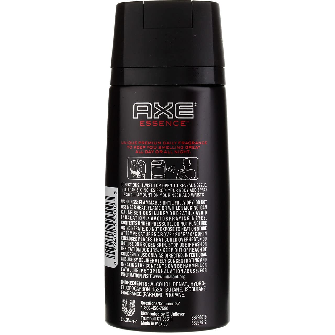 Foto 4 pulgar | Spray Corporal Axe Essence Para Hombre 120 Ml - Venta Internacional.