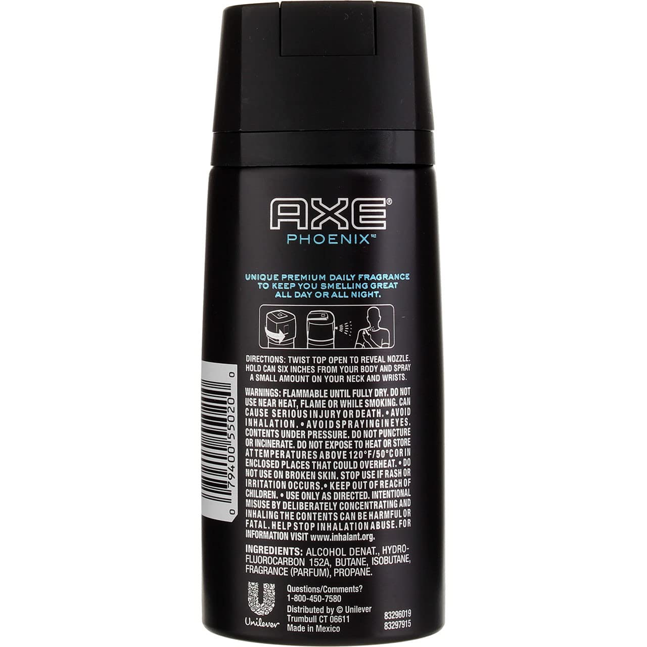 Foto 4 pulgar | Spray Corporal Axe Phoenix Para Hombre 120 Ml - Venta Internacional.