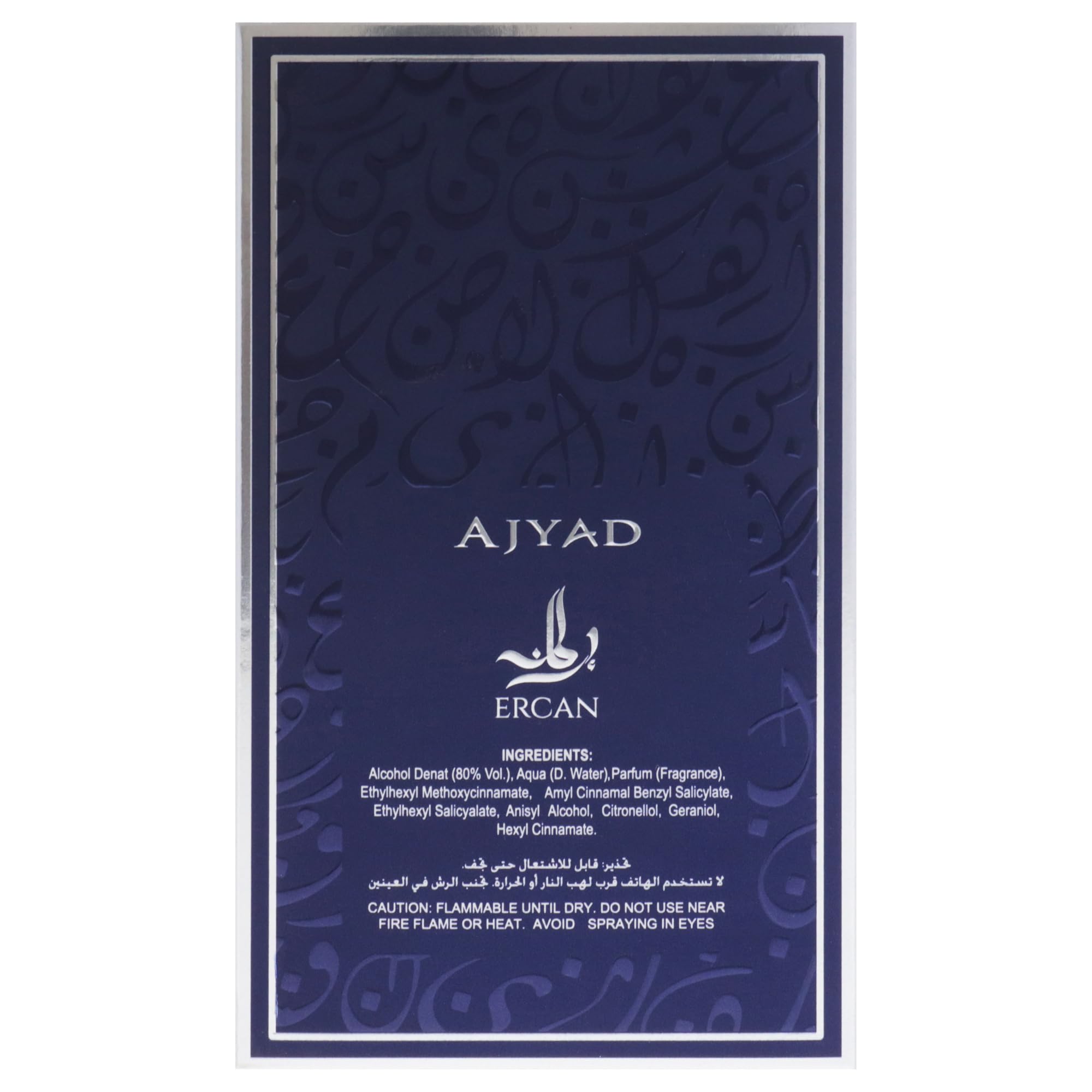 Foto 8 pulgar | Perfume Ajyad Ercan Eau De Parfum Para Hombre, 100 Ml - Venta Internacional.