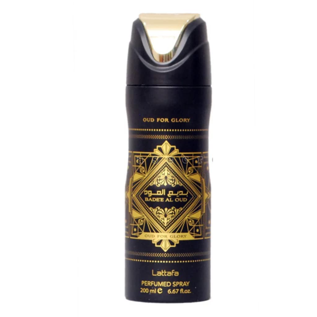 Desodorante Perfumado En Aerosol Lattafa Oud For Glory Bade'e Al Oud - Venta Internacional.