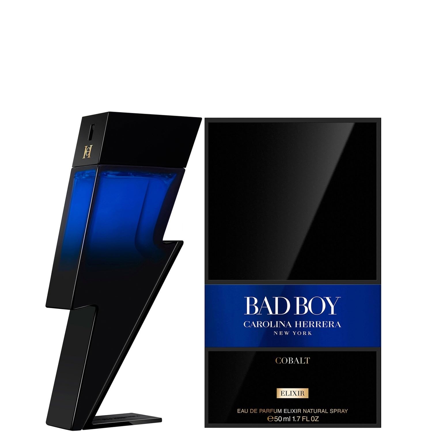 Perfume Carolina Herrera Bad Boy Elixir De Cobalto Edp 50 Ml - Venta Internacional.