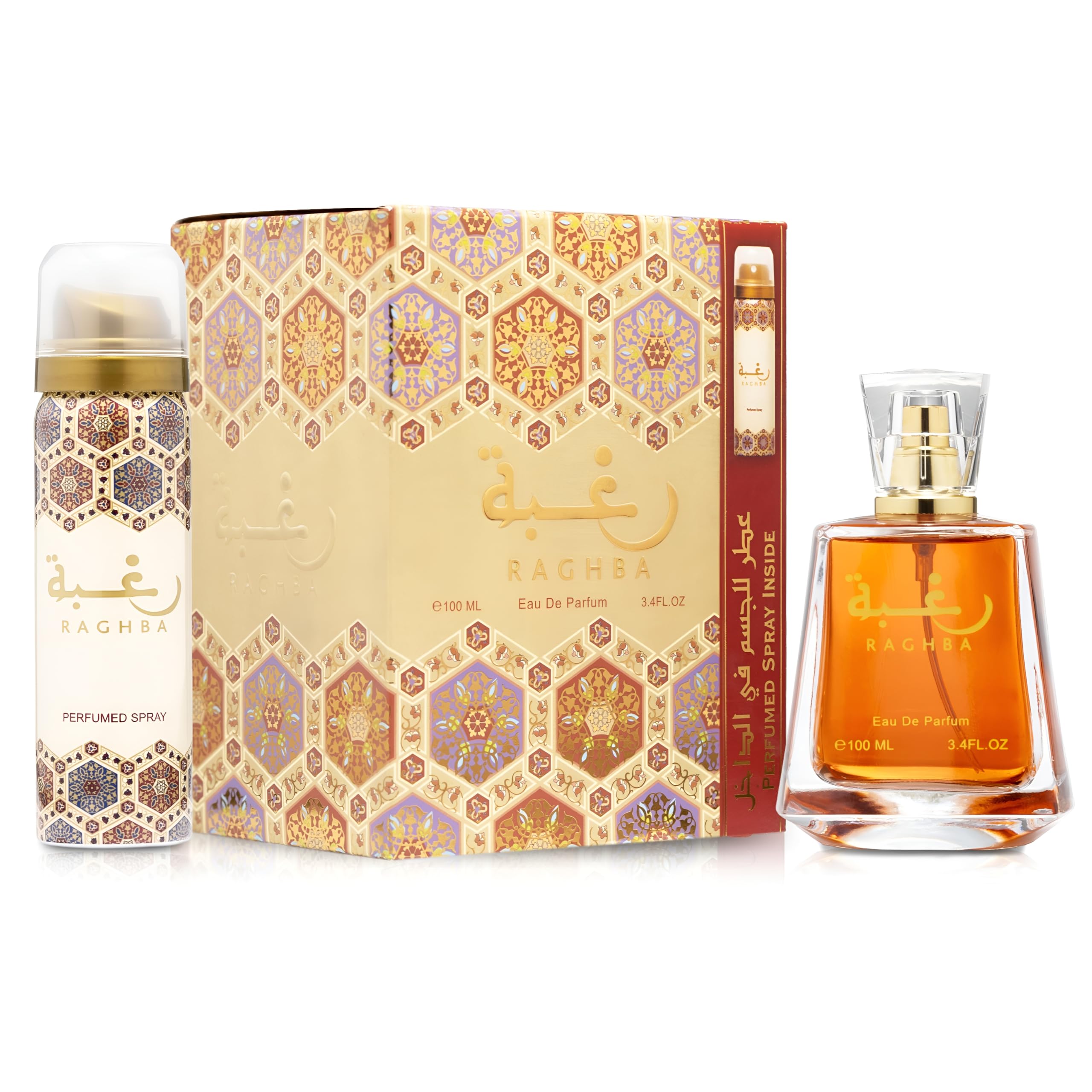 Foto 4 pulgar | Set De Perfume Lattafa Raghba Eau De Parfum 100 Ml + Desodorante 50 Ml - Venta Internacional.