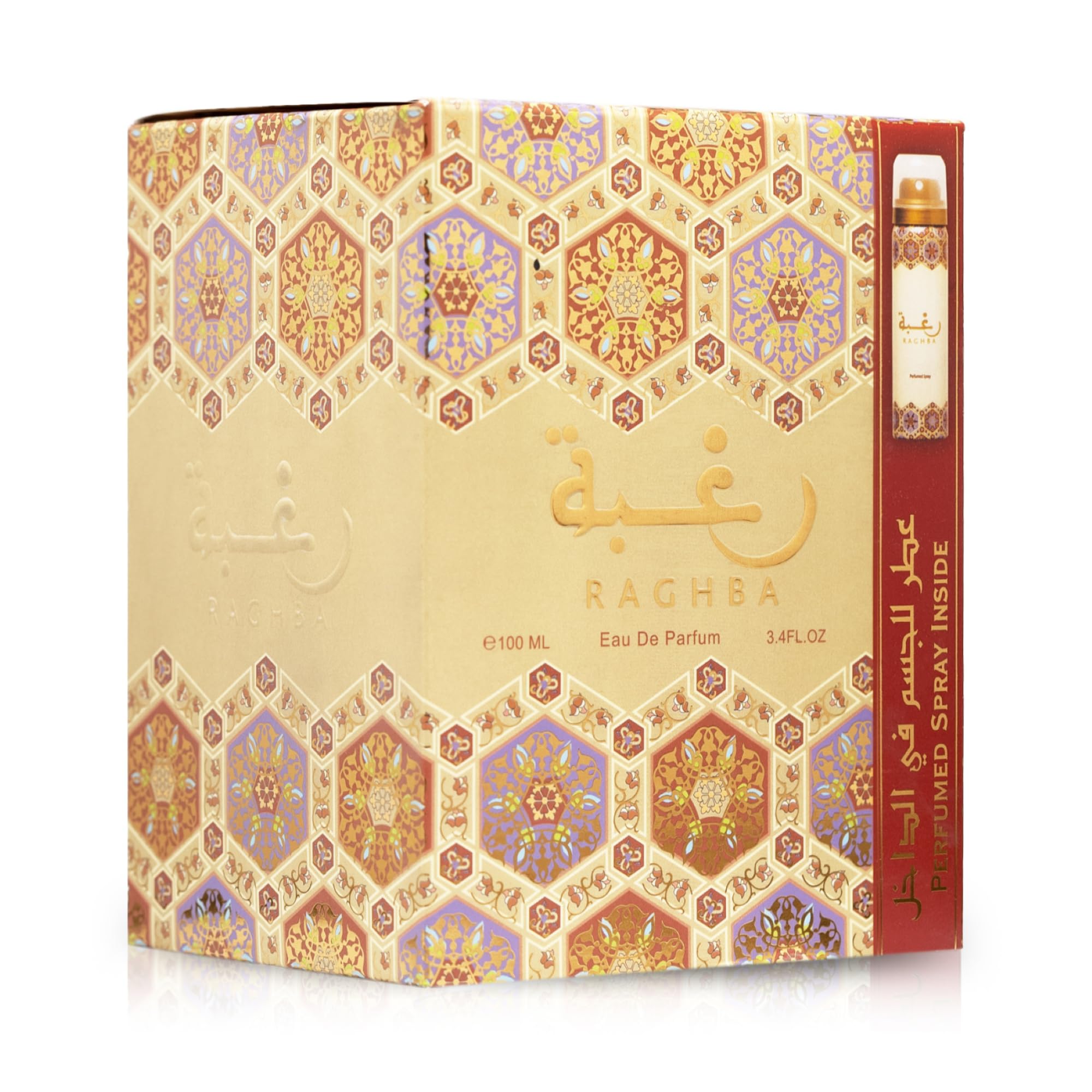Foto 5 pulgar | Set De Perfume Lattafa Raghba Eau De Parfum 100 Ml + Desodorante 50 Ml - Venta Internacional.