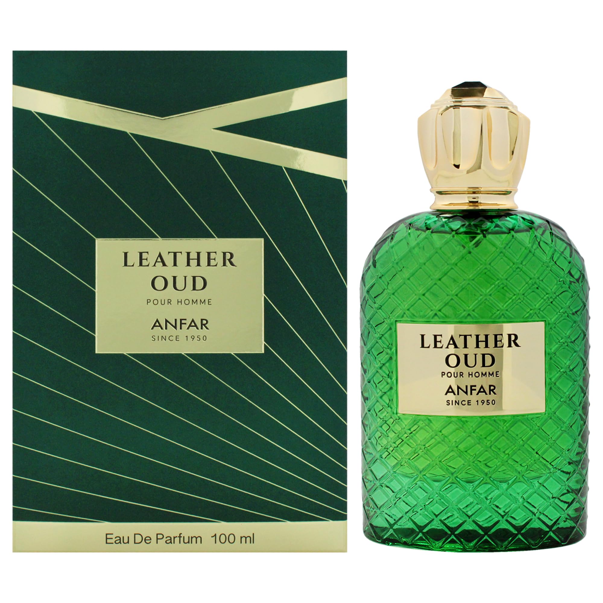 Perfume Anfar Leather Oud Eau De Parfum Para Hombre, 100 Ml - Venta Internacional.