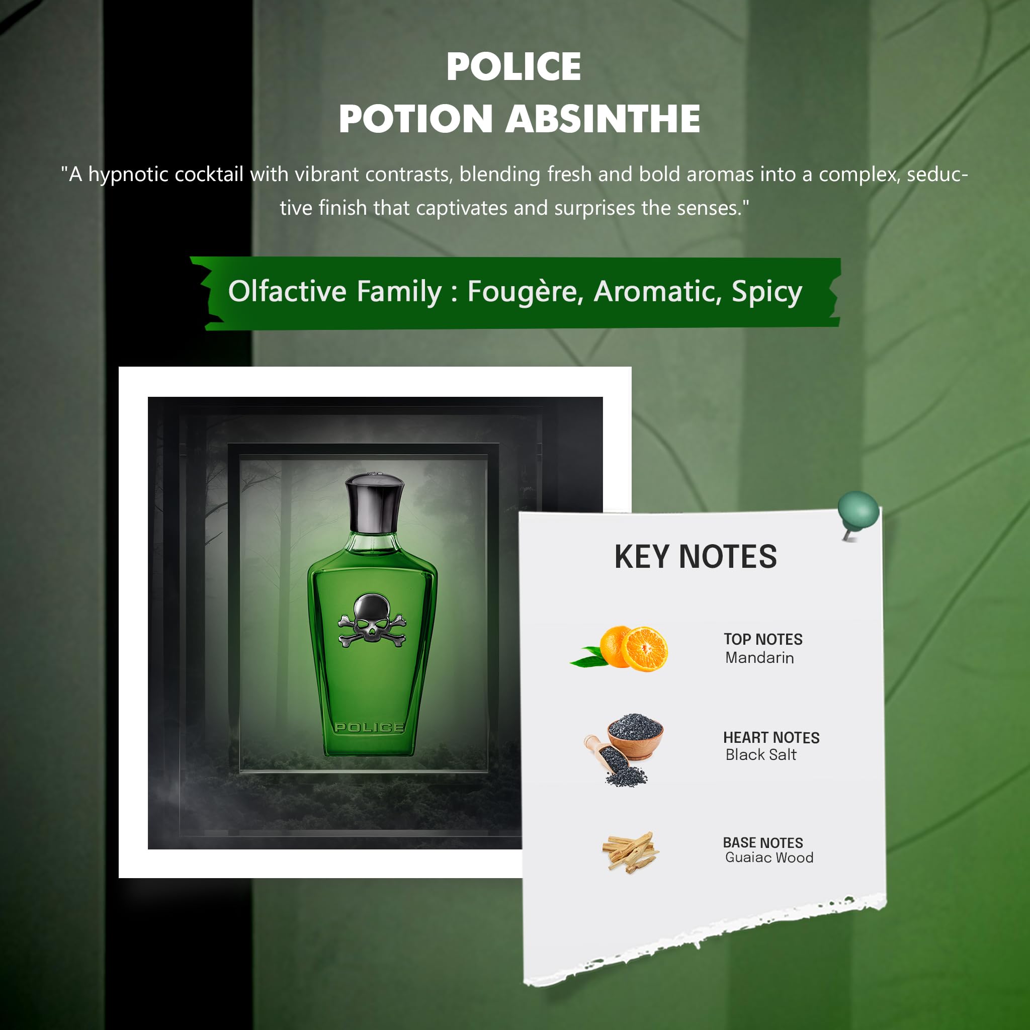 Foto 5 pulgar | Perfume Police Potion Absinthe Eau De Parfum, 100 Ml, Para Hombre - Venta Internacional.
