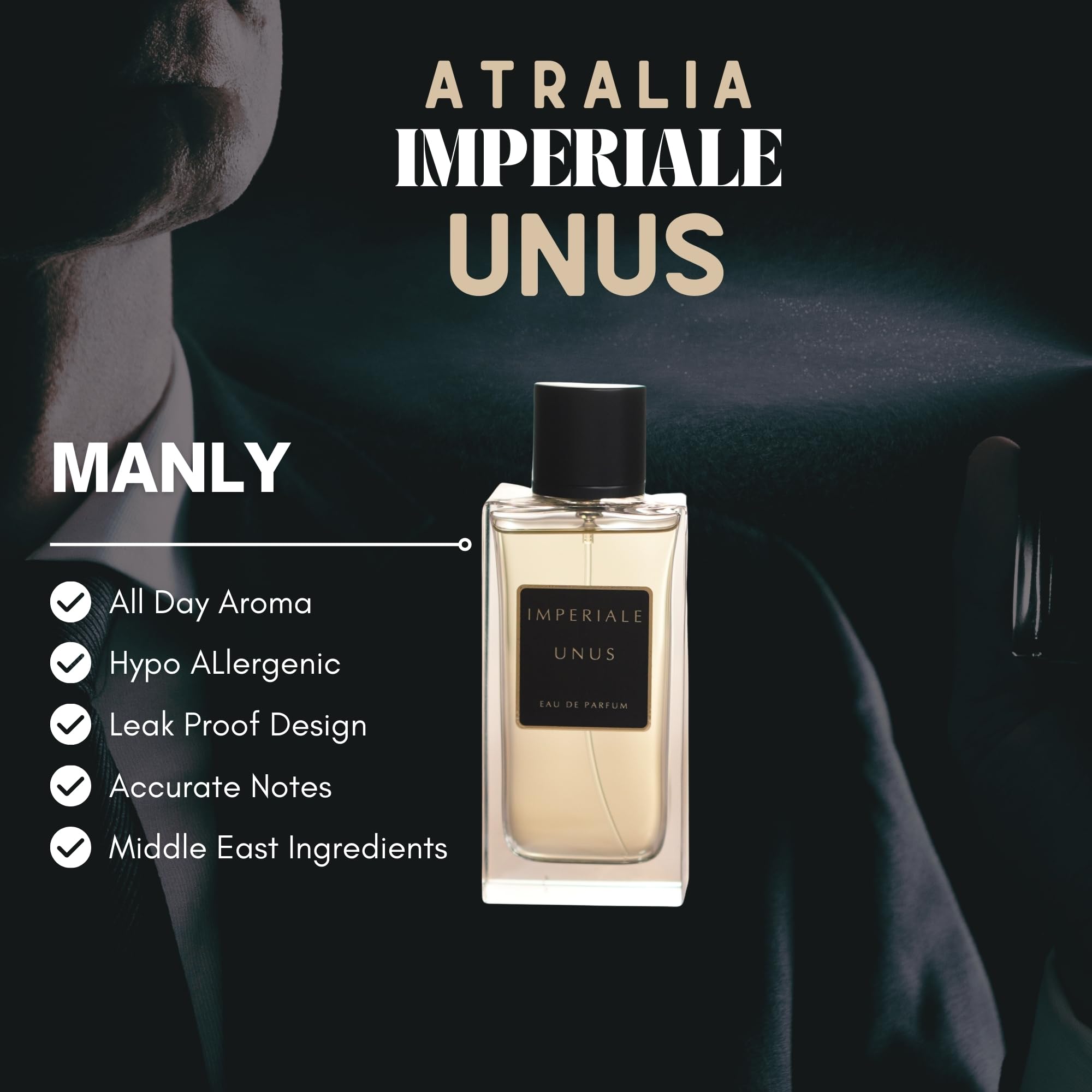 Foto 5 pulgar | Perfume Atralia Imperial Unus Oud Cologne Spray Para Hombre - Venta Internacional.