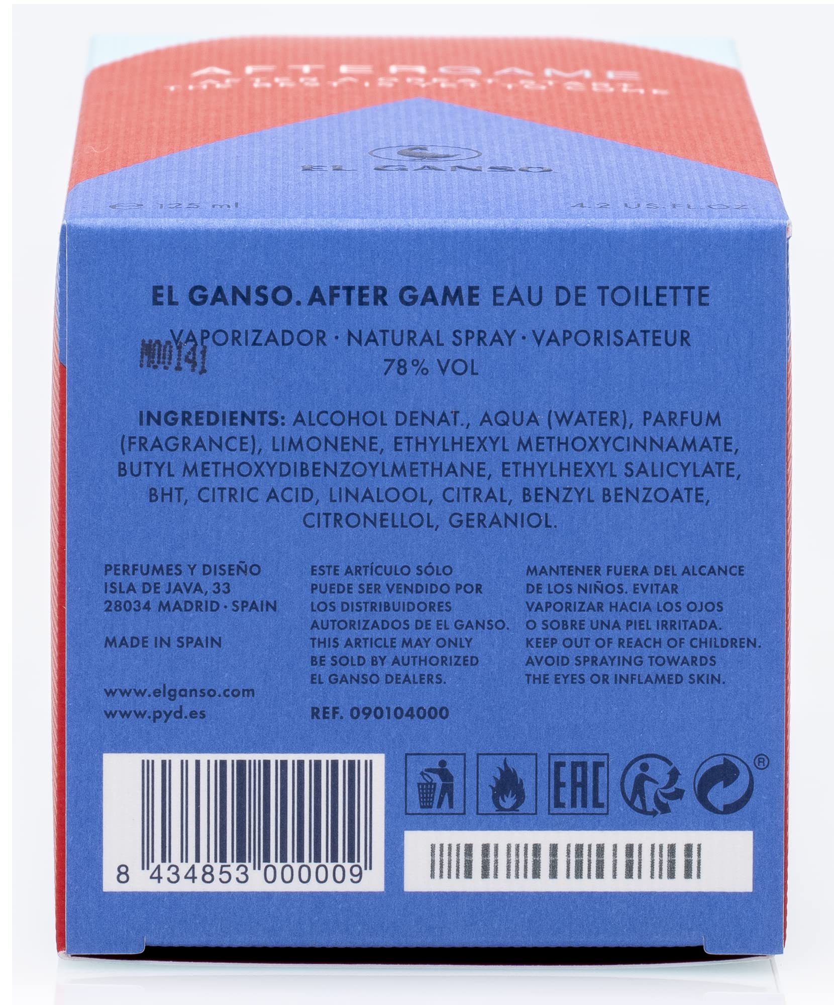 Foto 5 pulgar | Perfume El Ganso After Game Edt 125ml Para Hombre - Venta Internacional.