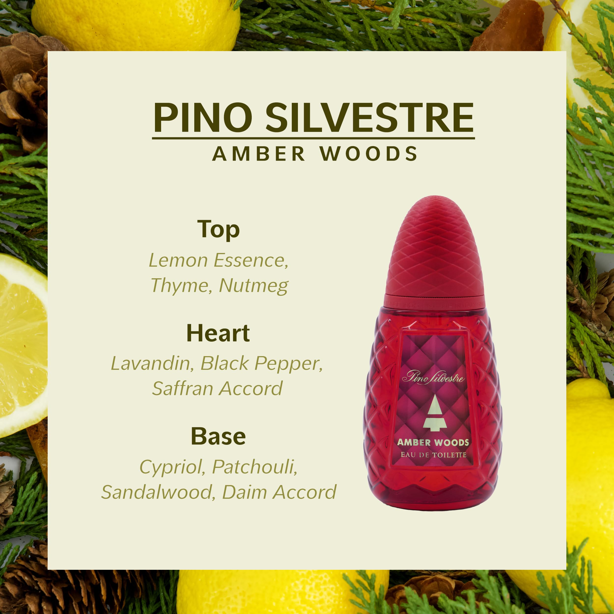 Foto 3 pulgar | Perfume Pino Silvestre Amber Woods Edt 125ml Para Hombre - Venta Internacional.