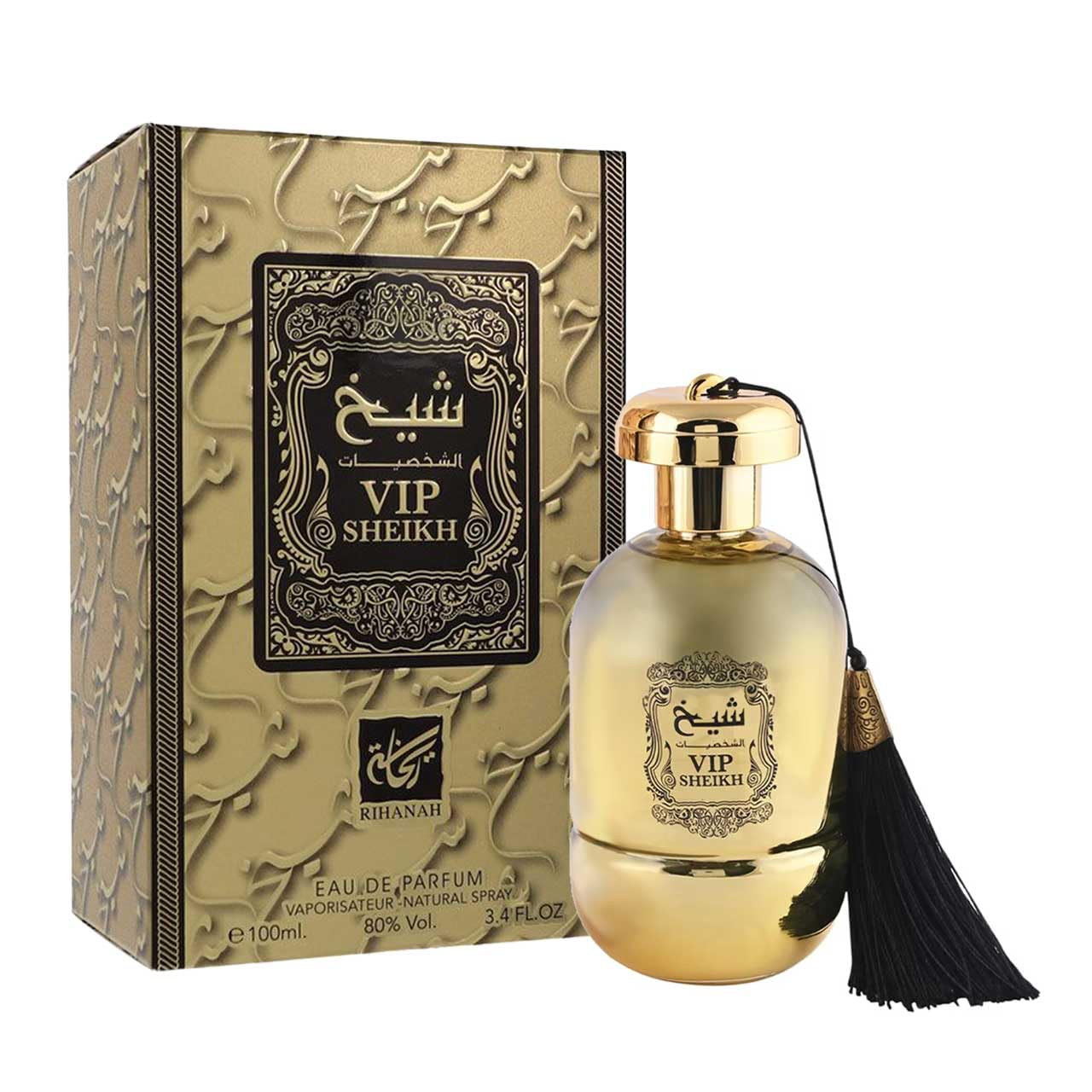 Perfume Rihanah Vip Sheikh Eau De Parfum, 100 Ml, En Aerosol, Unisex - Venta Internacional.