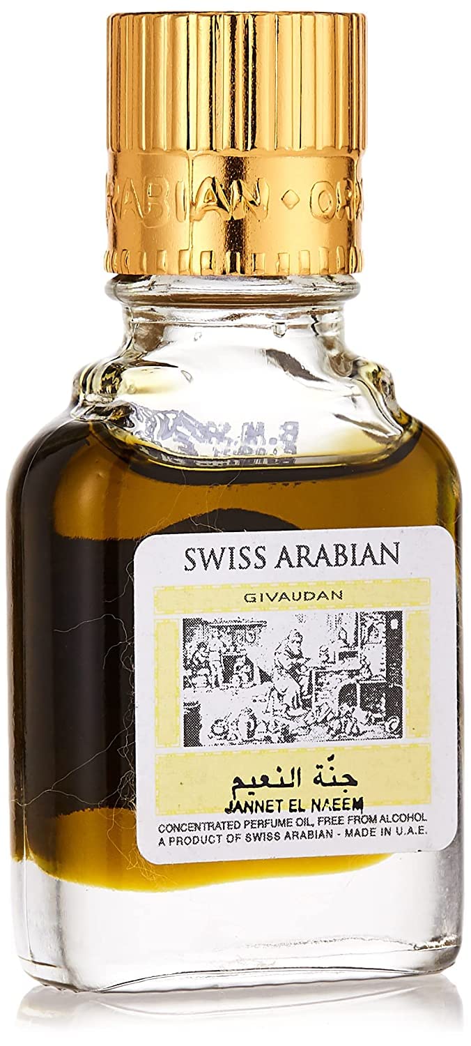 Perfume Swiss Arabian Jannet El Naeem, Aceite Concentrado, 9 Ml, Unisex - Venta Internacional.