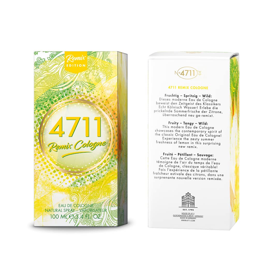 Foto 8 pulgar | Perfume 4711 Remix By 4711 Eau De Cologne En Aerosol, 100 Ml, Unisex - Venta Internacional.