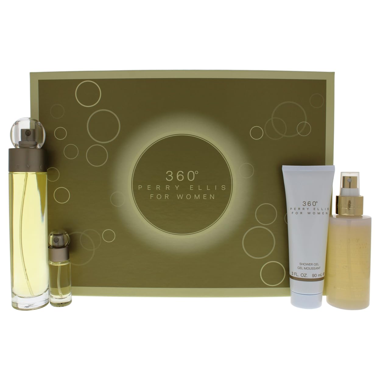 Set de Perfume Perry Ellis 360 Eau de Toilette 100 ml 4 Piezas - Venta Internacional