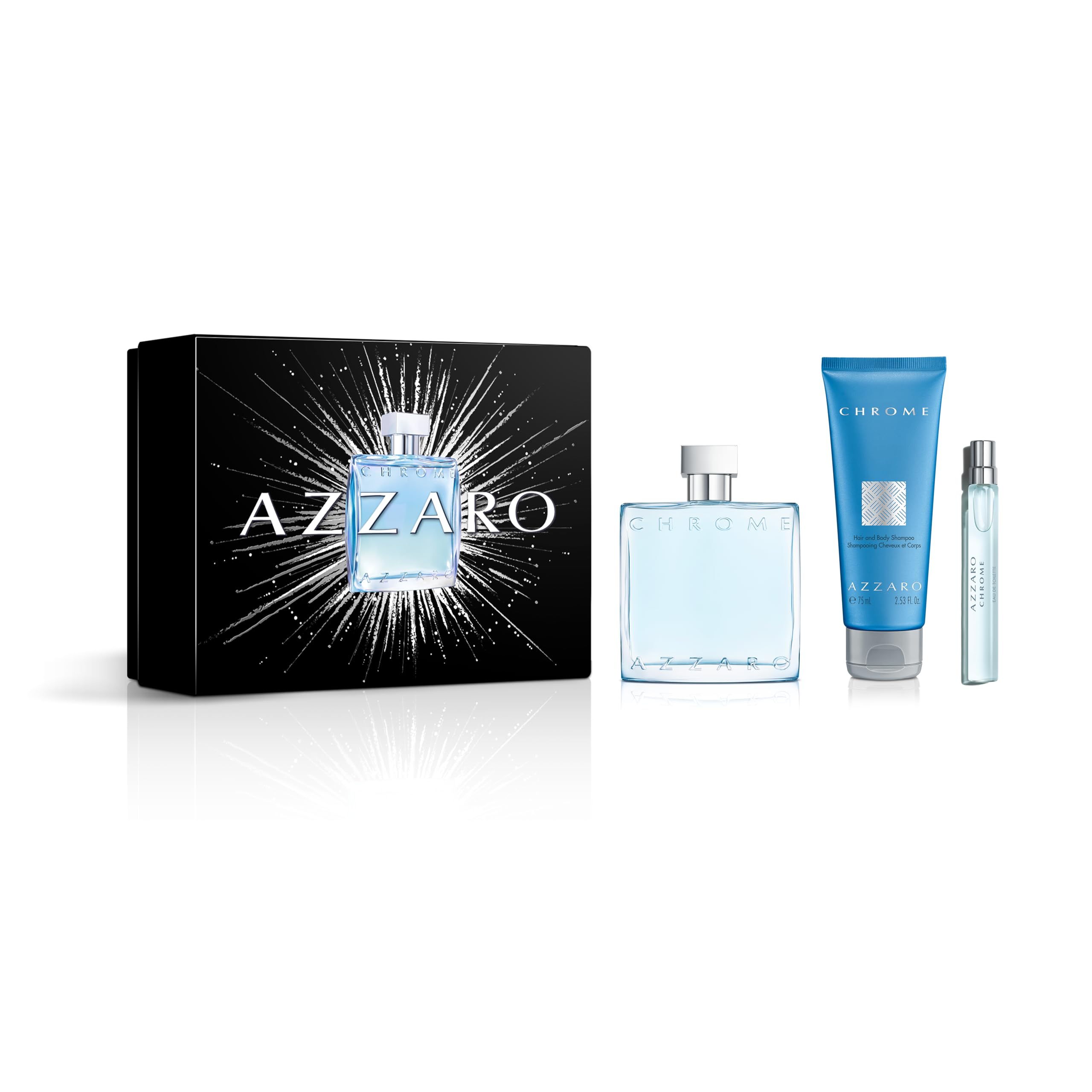 Foto 2 pulgar | Perfume Azzaro Chrome Eau De Toilette Para Hombre, 100 Ml, Incluye Set De Regalo - Venta Internacional.