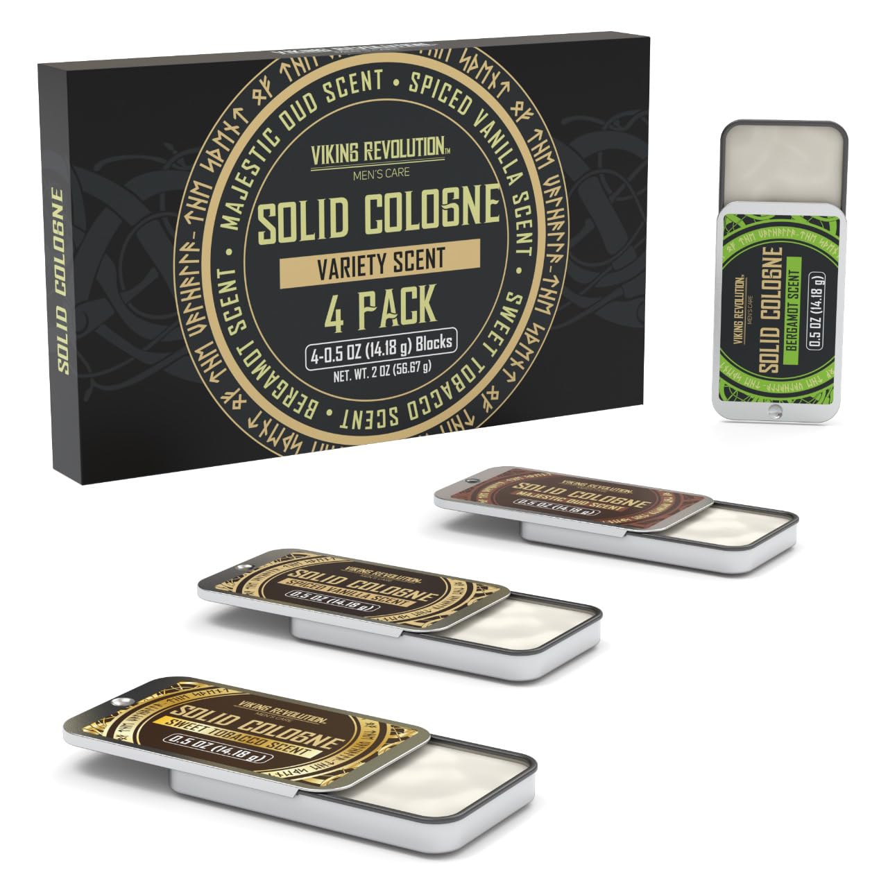 Foto 8 pulgar | Colonia Sólida Viking Revolution, Paquete De 4 Unidades Para Hombre, 15 Ml - Venta Internacional.